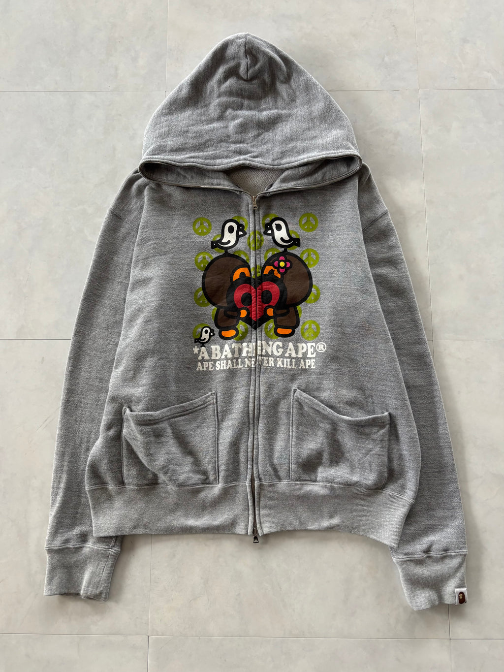 A BATHING APE® Peaceful Animals Zip Hoodie