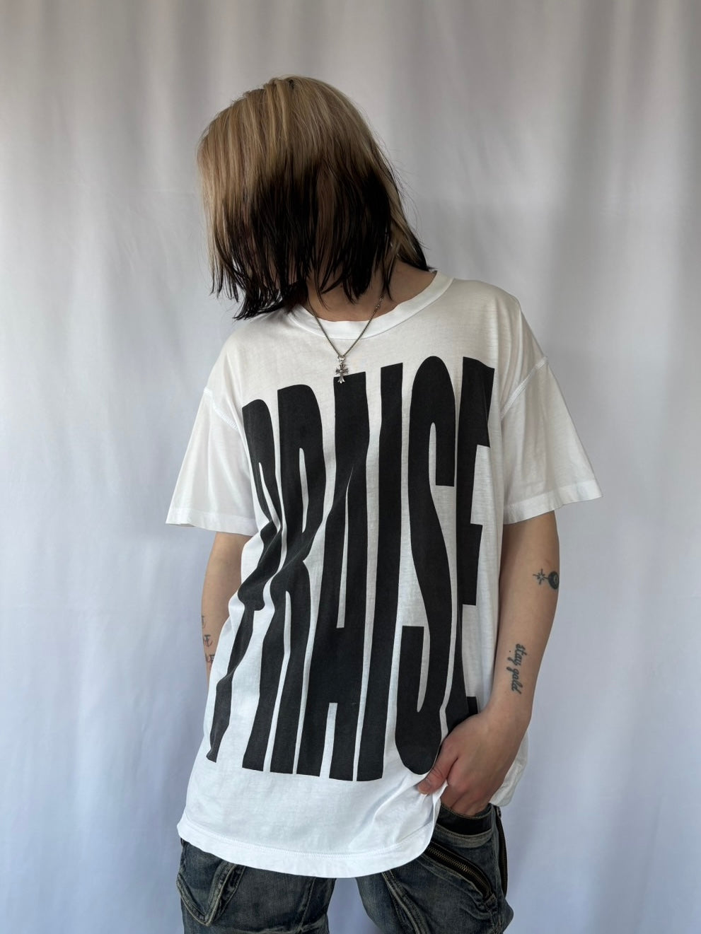 DIESEL PRAISE LOGO GRAPHIC TEE