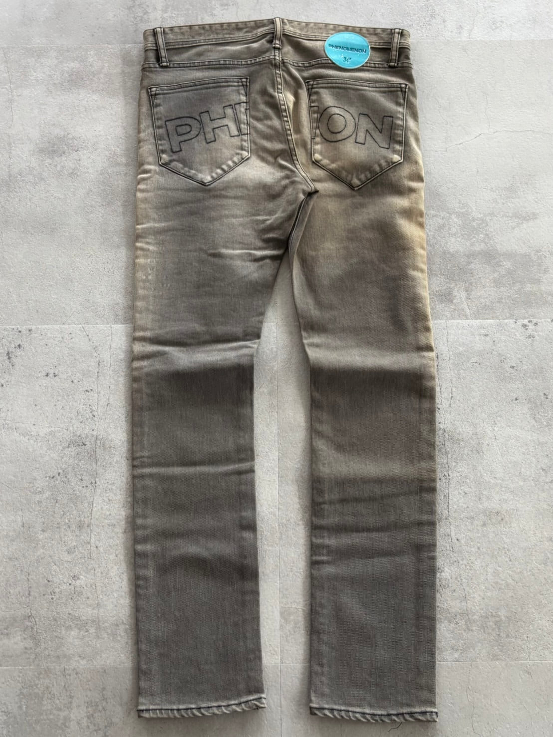 PHENOMENON Back Logo Stitch Denim