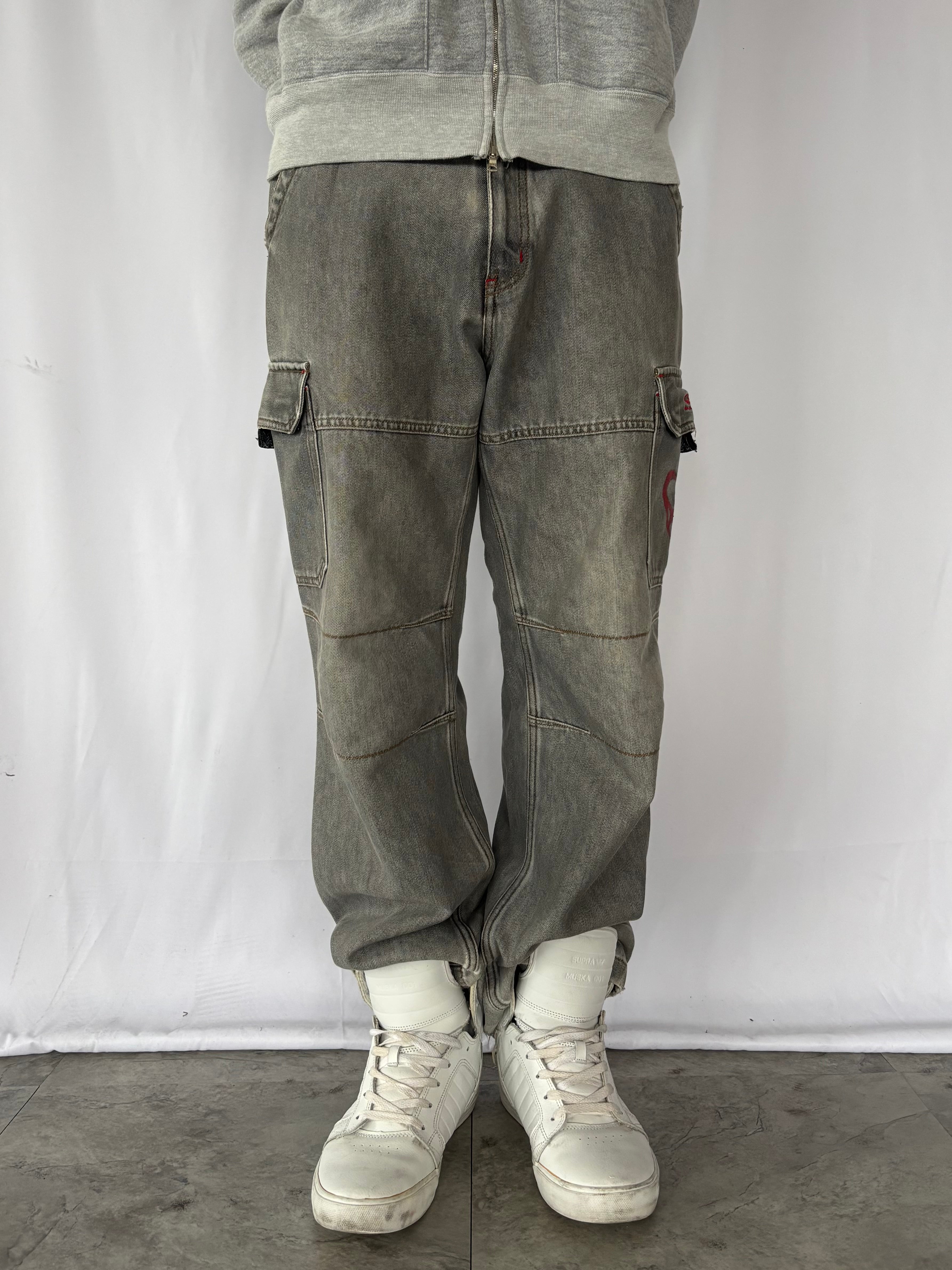PIKO Multi-Stitch Work Cargo Denim