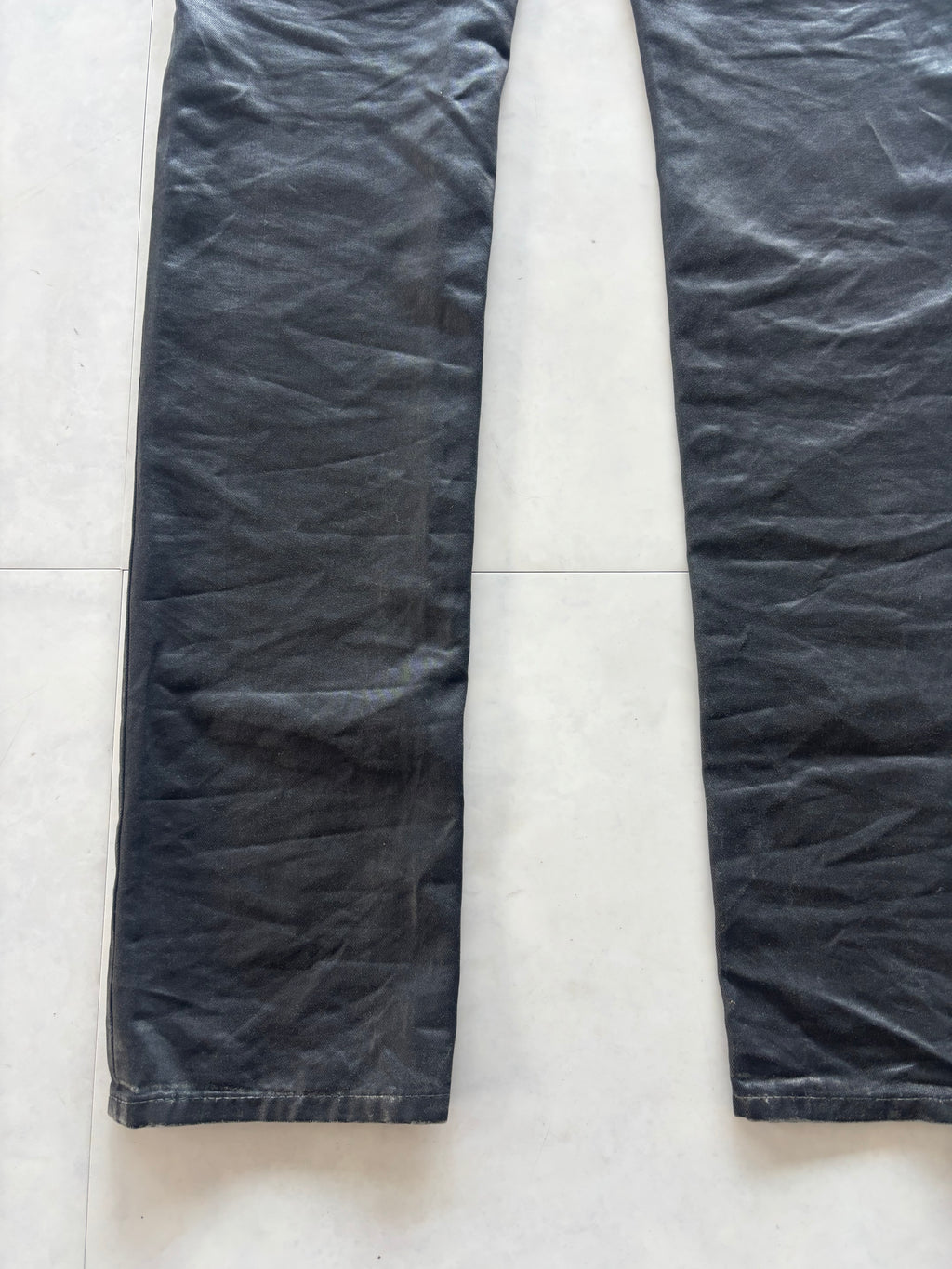 DIOR HOMME Wax Coating Straight Jeans