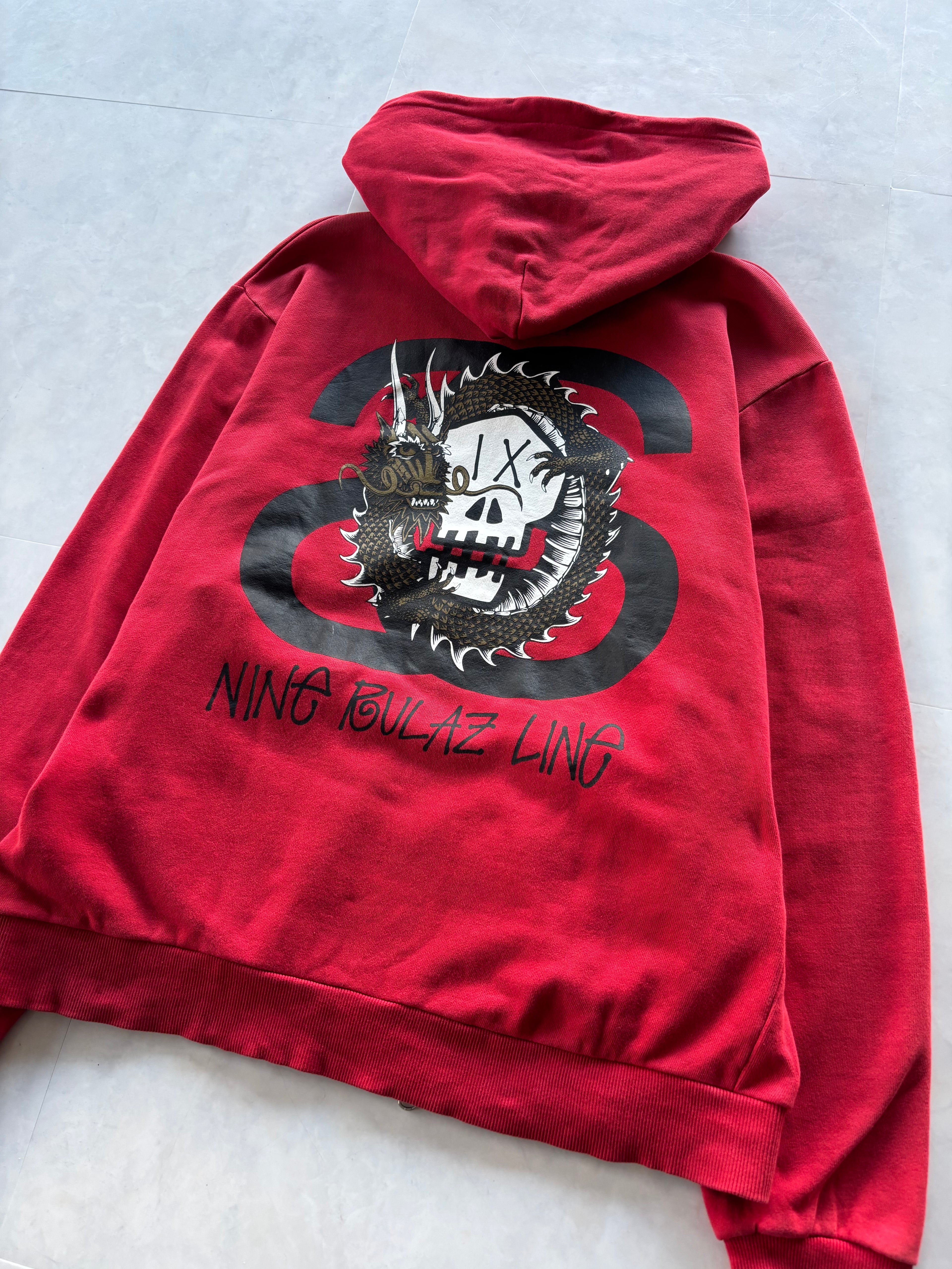 STUSSY Dragon Skull Zip Hoodie