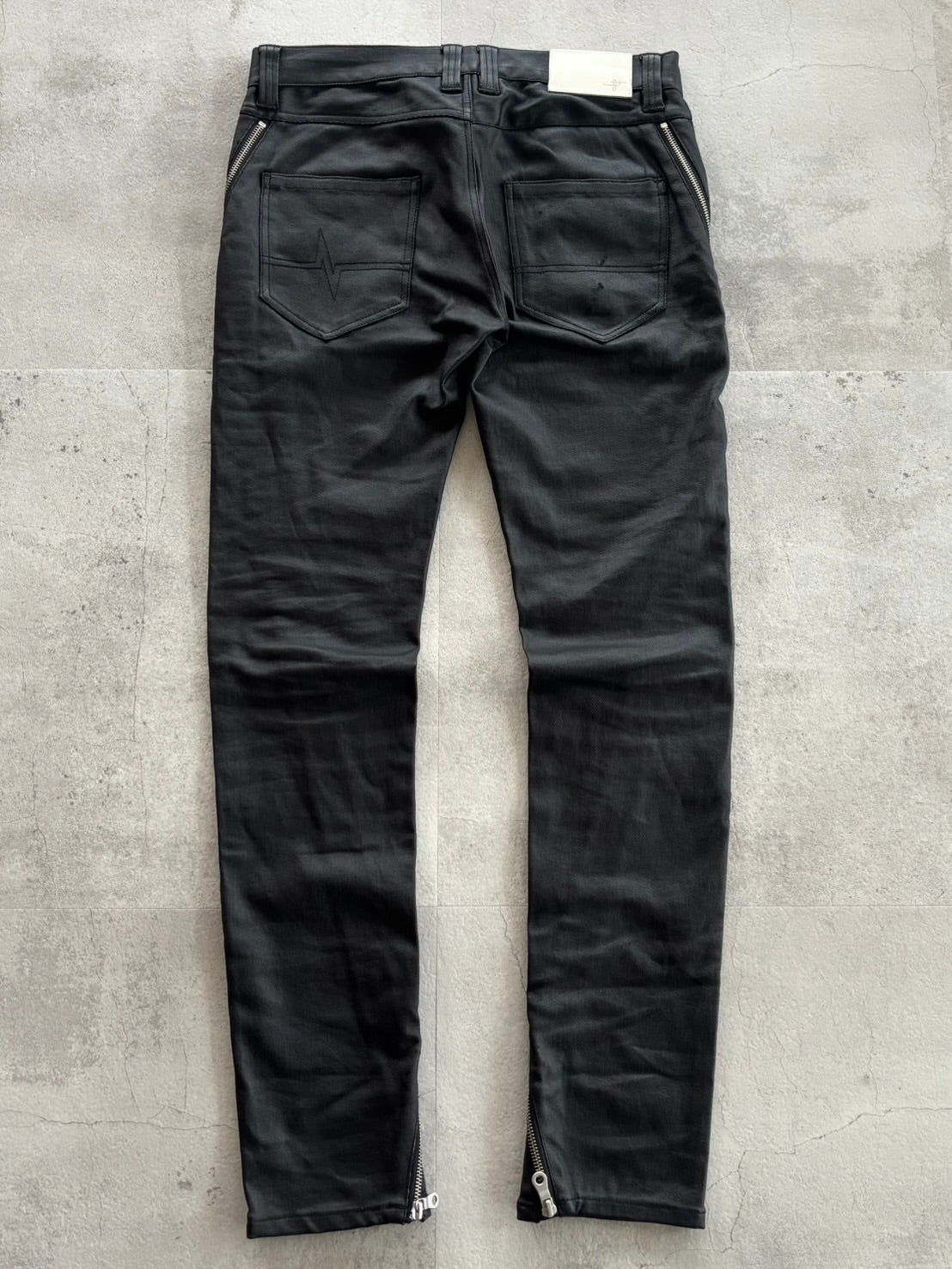 NOID Gimmick Zip Leather Pants