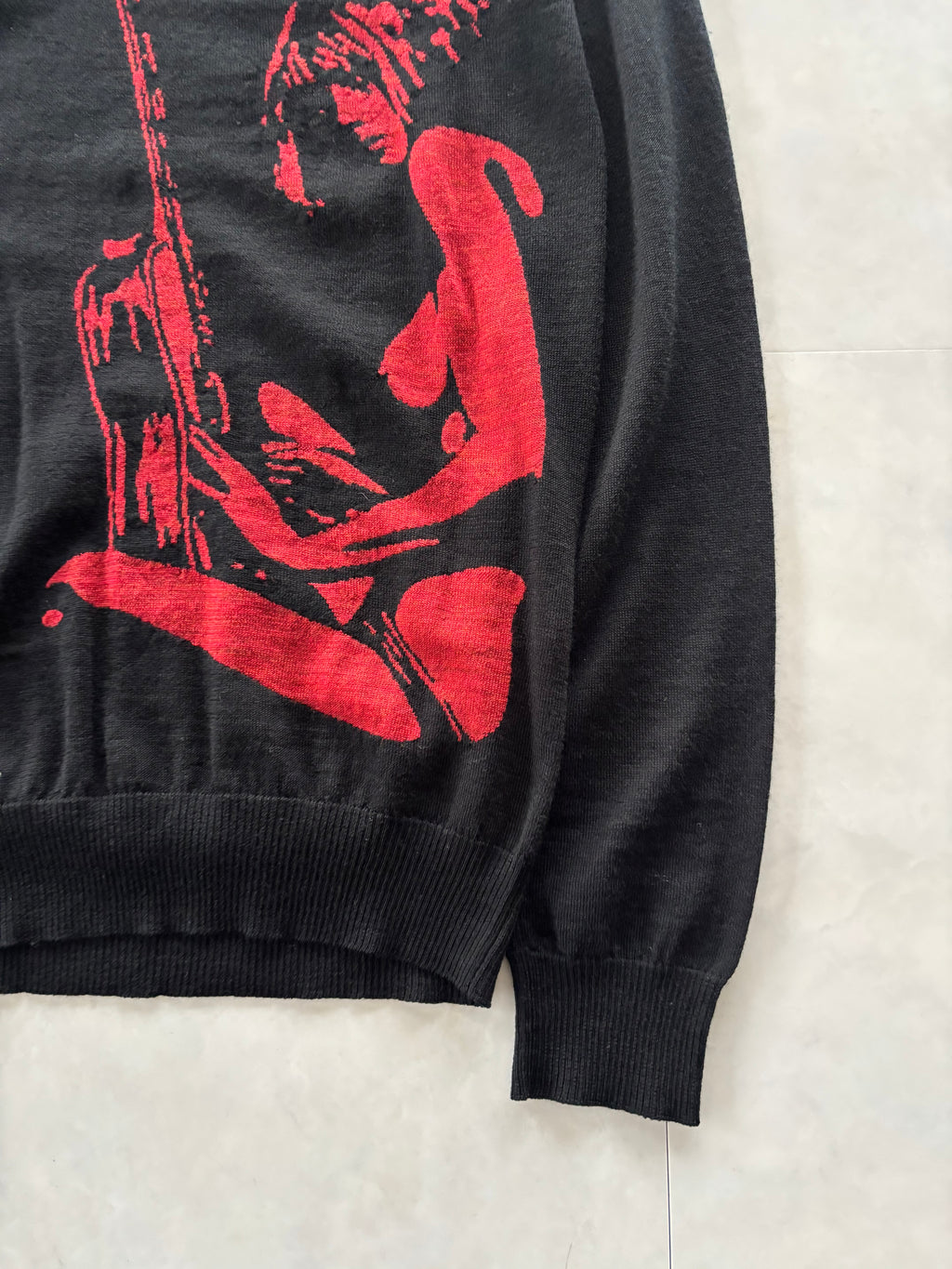 HYSTERIC GLAMOUR Red Girl Graphic Knit