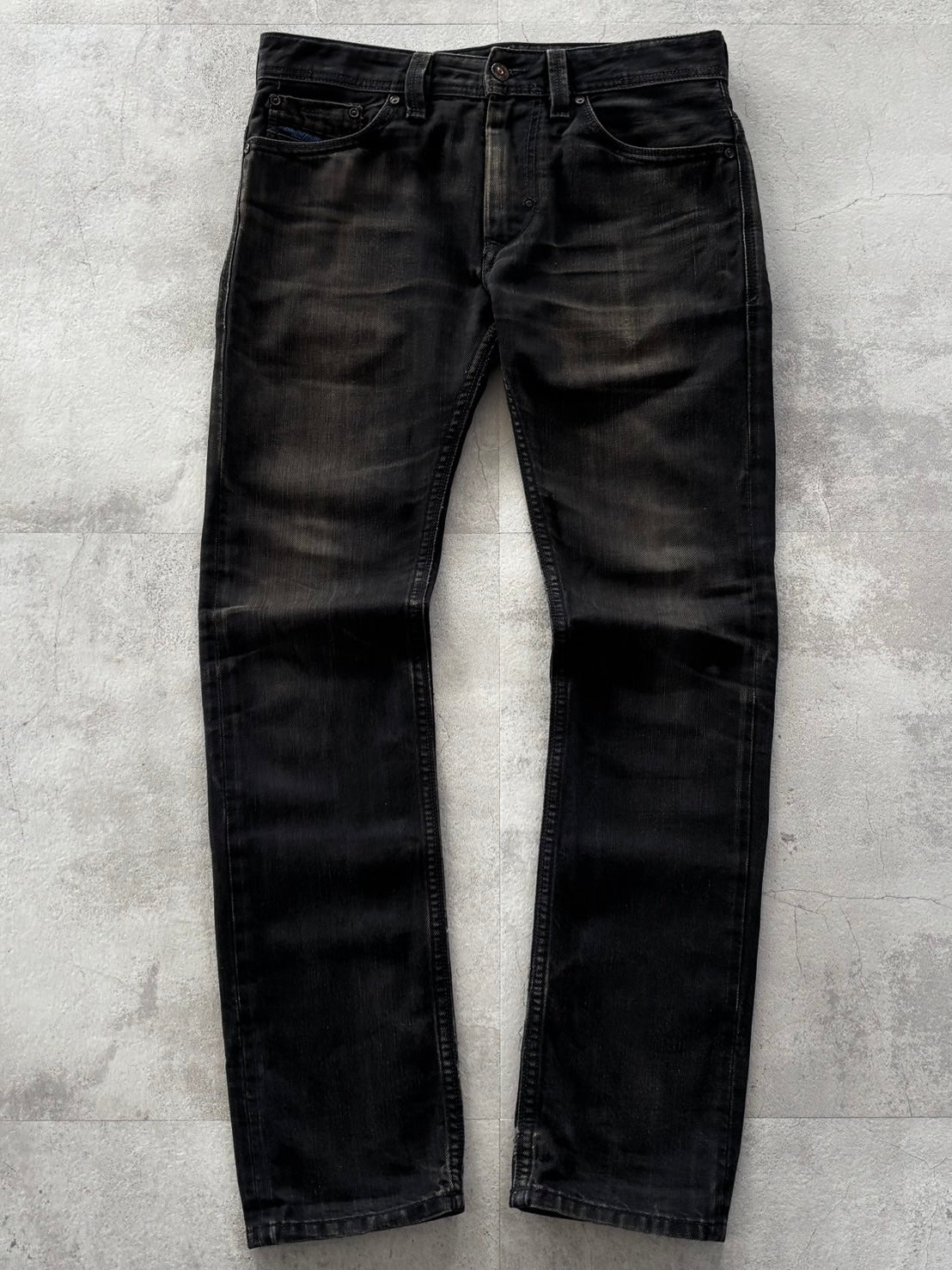 DIESEL BLACK TRIBAL FADED DENIM