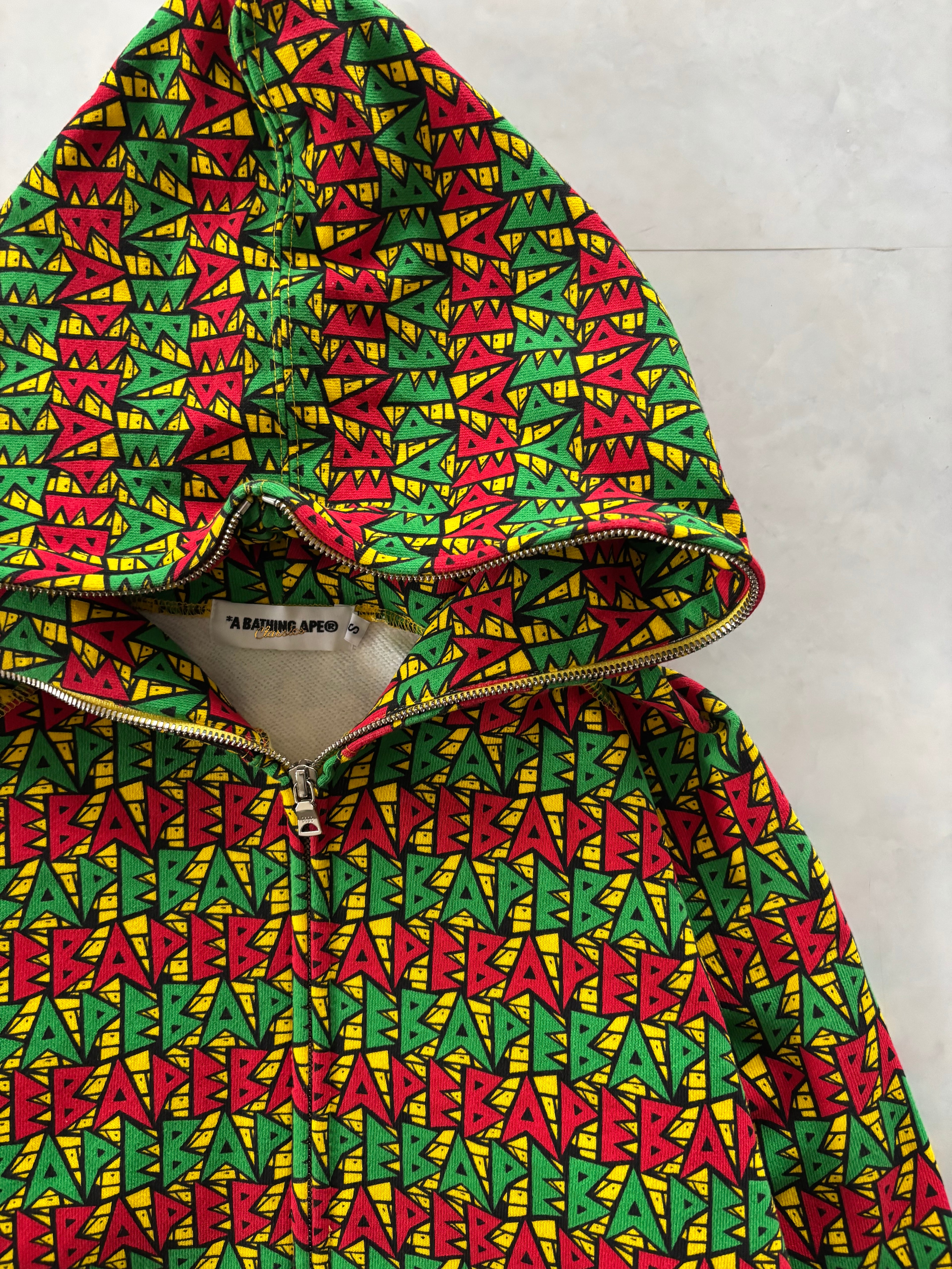 A BATHING APE® “Color Madness All-Over Zip Hoodie