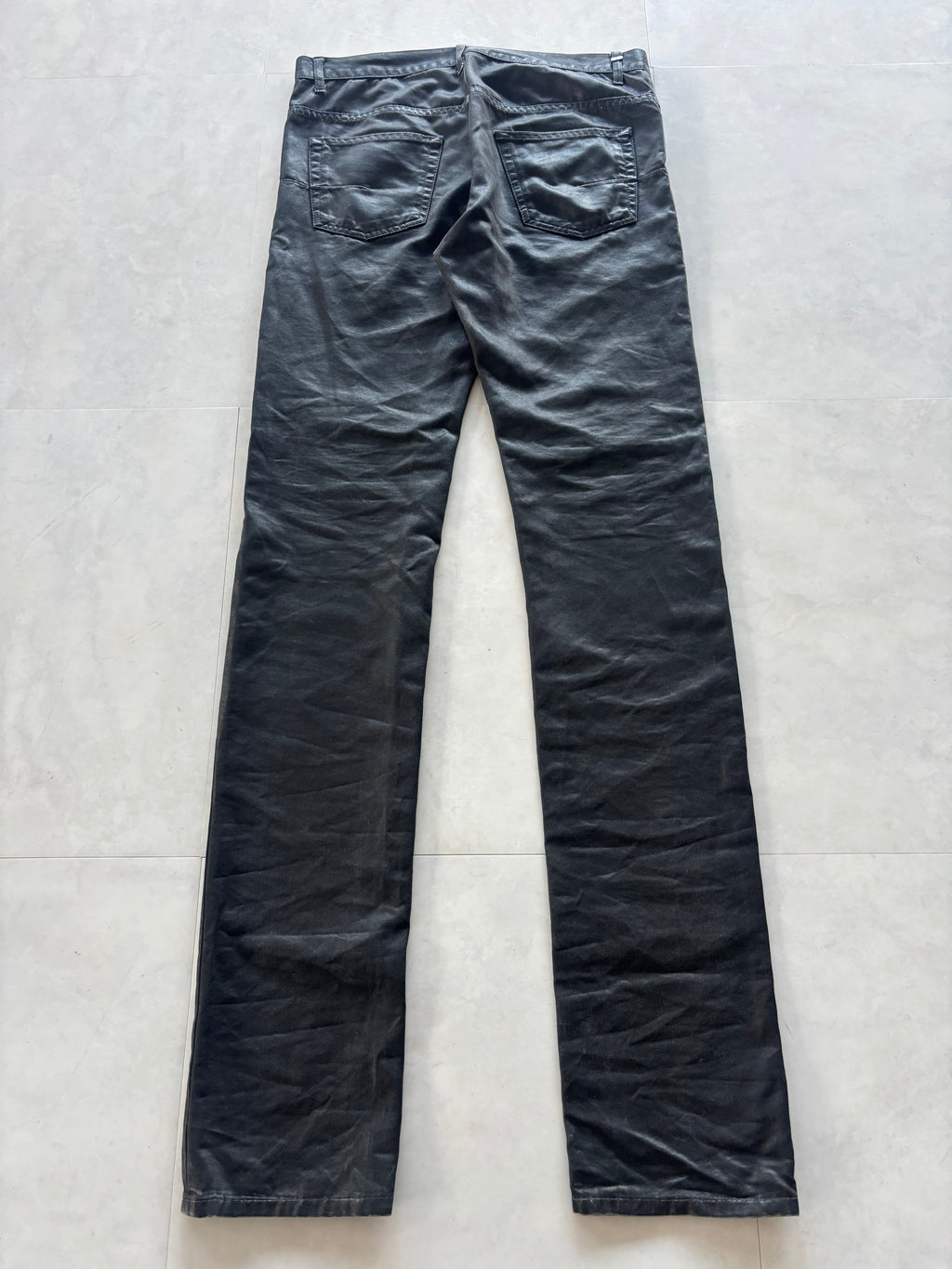 DIOR HOMME Wax Coating Straight Jeans