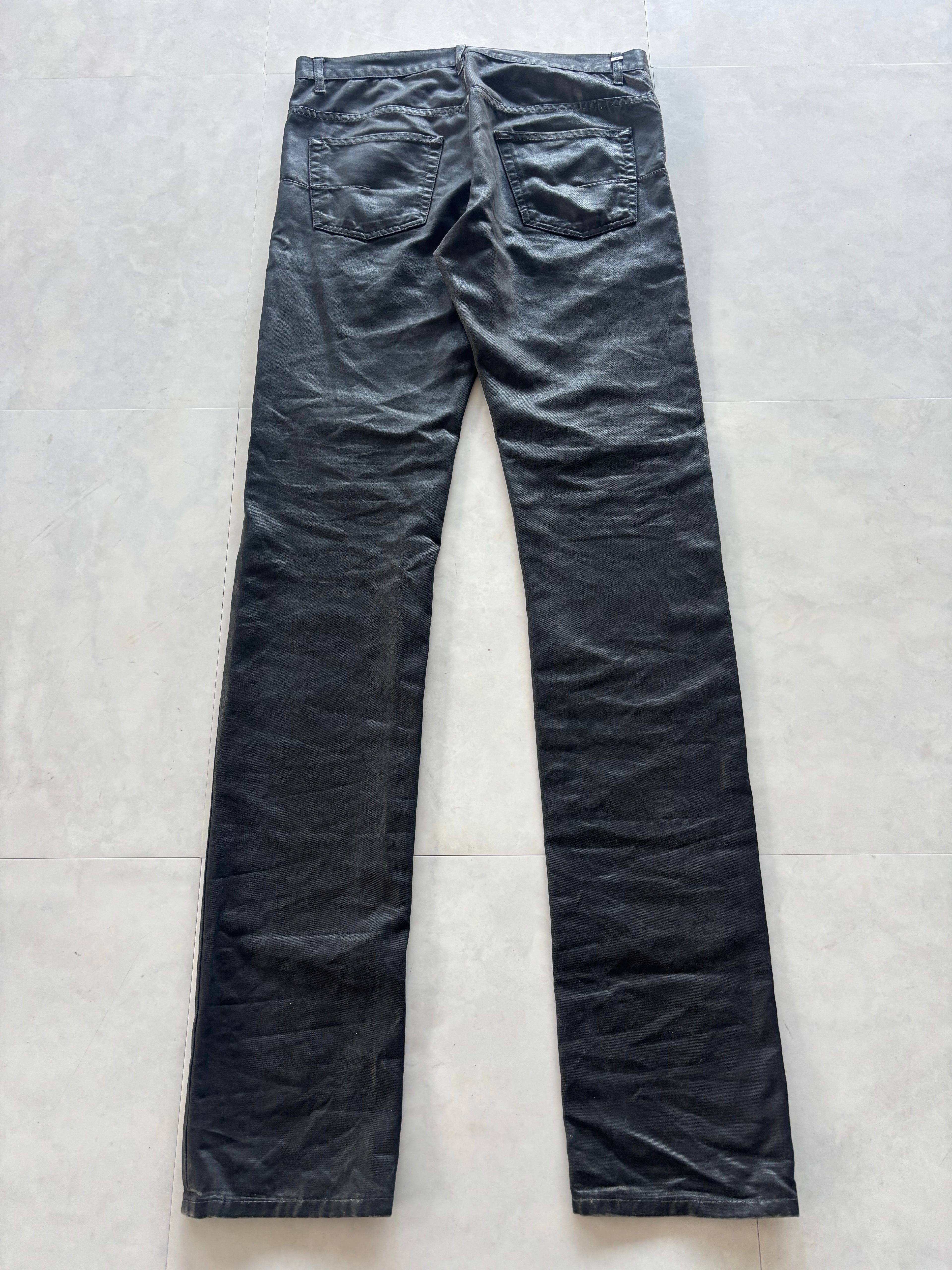 DIOR HOMME Wax Coating Straight Jeans