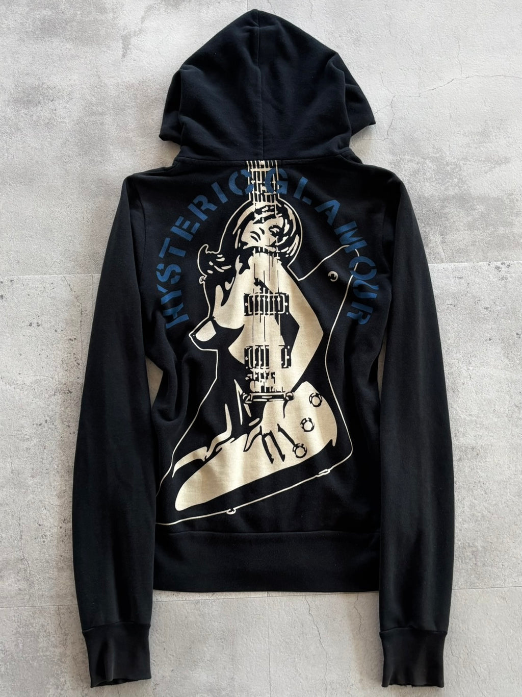 HYSTERIC GLAMOUR Guitar Girl Zip Hoodie