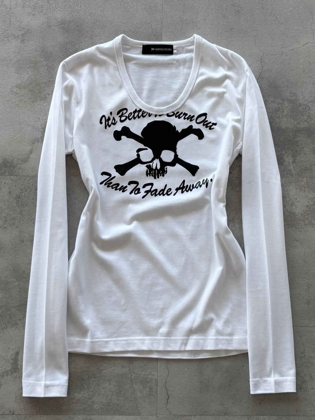 BUFFALO BOBS FADE AWAY SKULL LONG SLEEVE