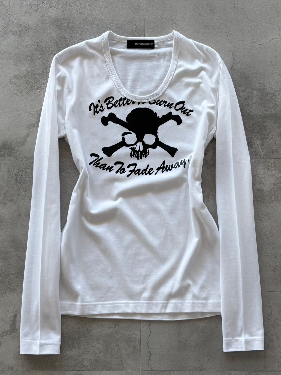 BUFFALO BOBS FADE AWAY SKULL LONG SLEEVE