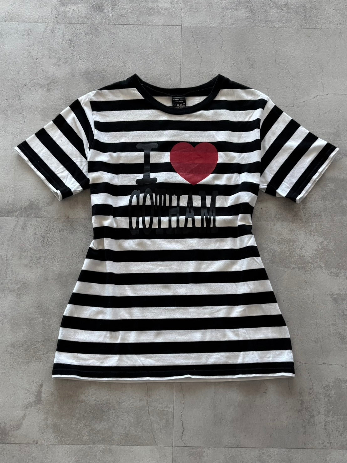 NUMBER (N)INE I LOVE GOTHAM BORDER TEE
