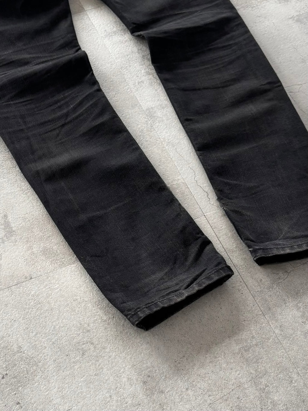 DIESEL BLACK TRIBAL FADED DENIM