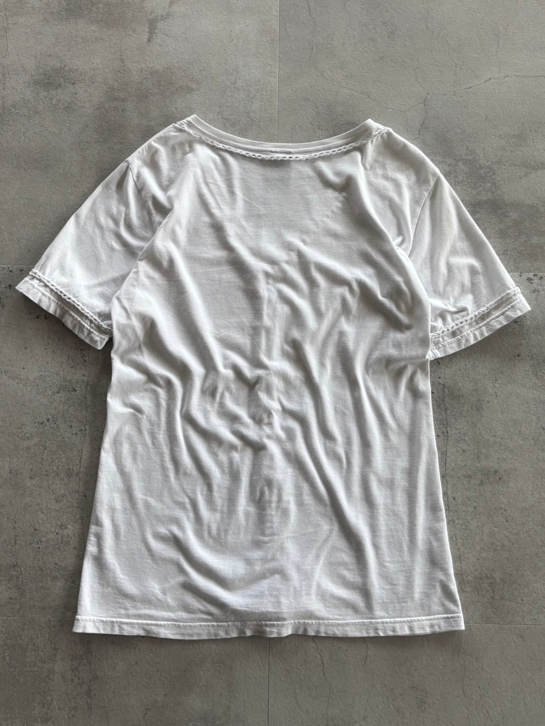 NUMBER (N)INE Knit Stitch V-Neck Tee