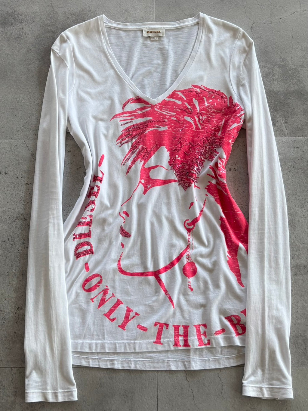 DIESEL Glitz Punk Portrait Long Sleeve