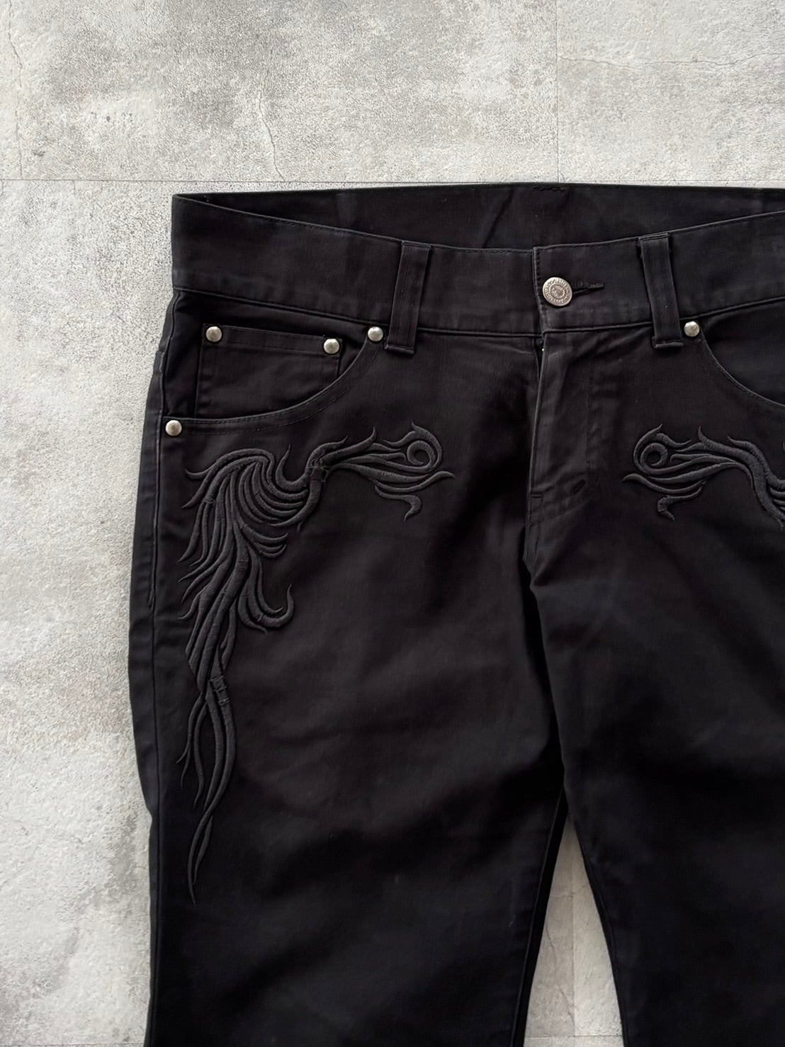 TORNADO MART NOIR TRIBAL FLARE DENIM