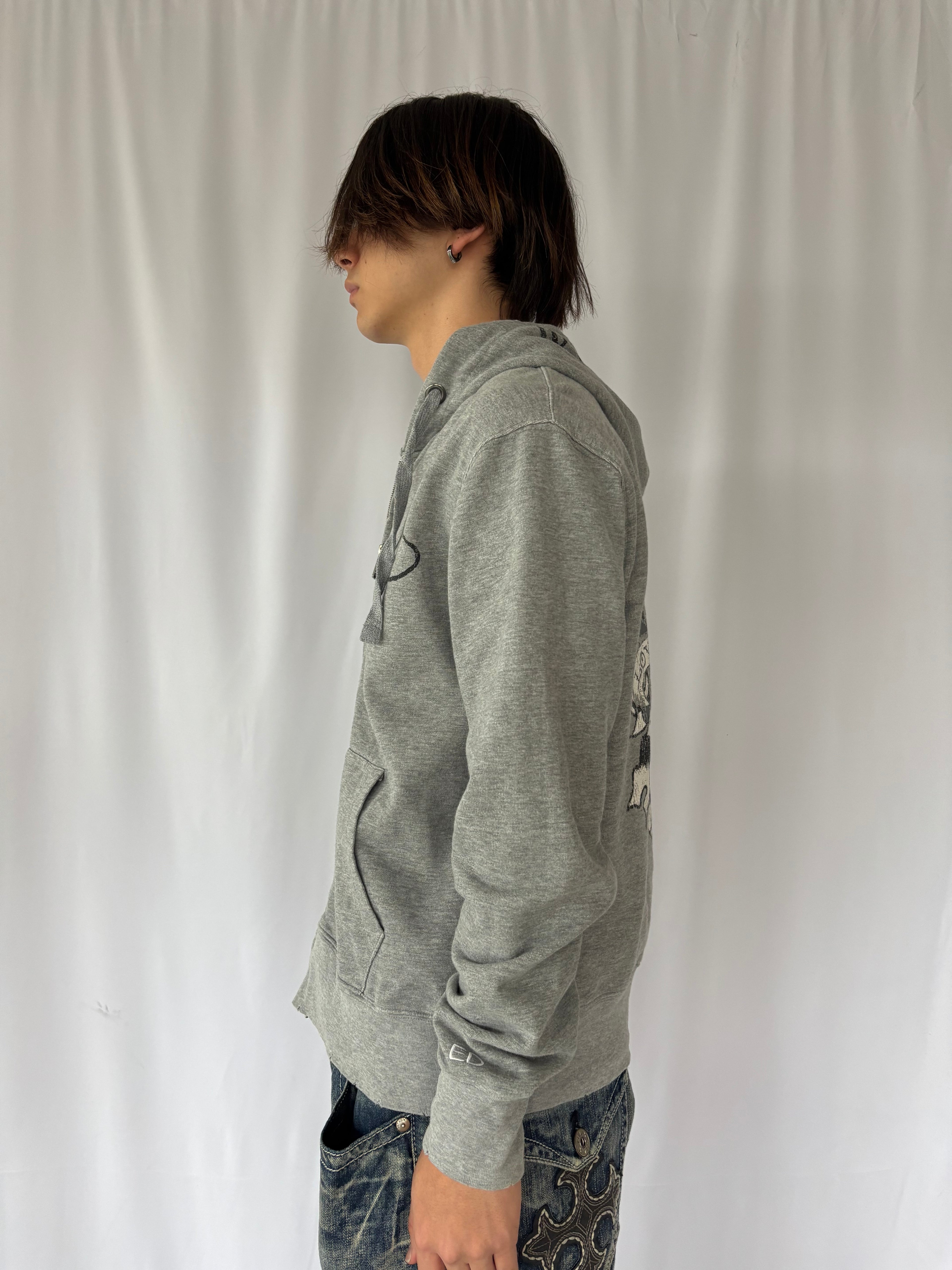 ED HARDY LOVE KILLS SLOWLY Skull Hoodie