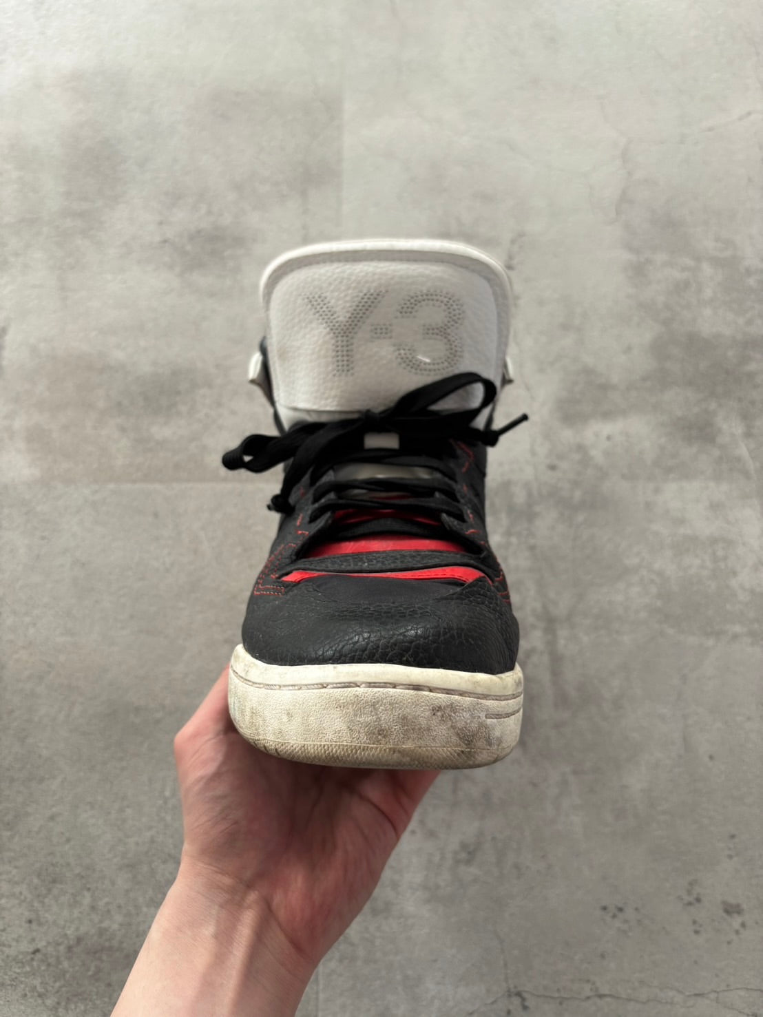 Y-3 OBSIDIAN HIGH-CUT SNEAKERS