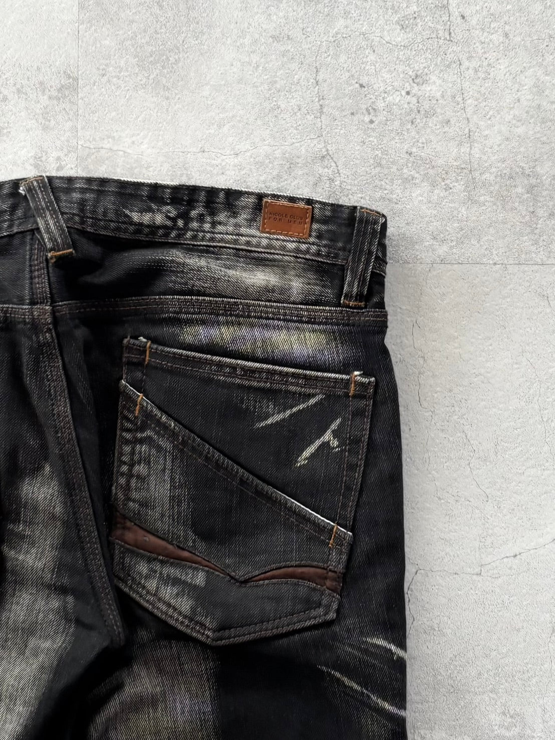 NICOLE CLUB SHADOW SCRATCH DENIM