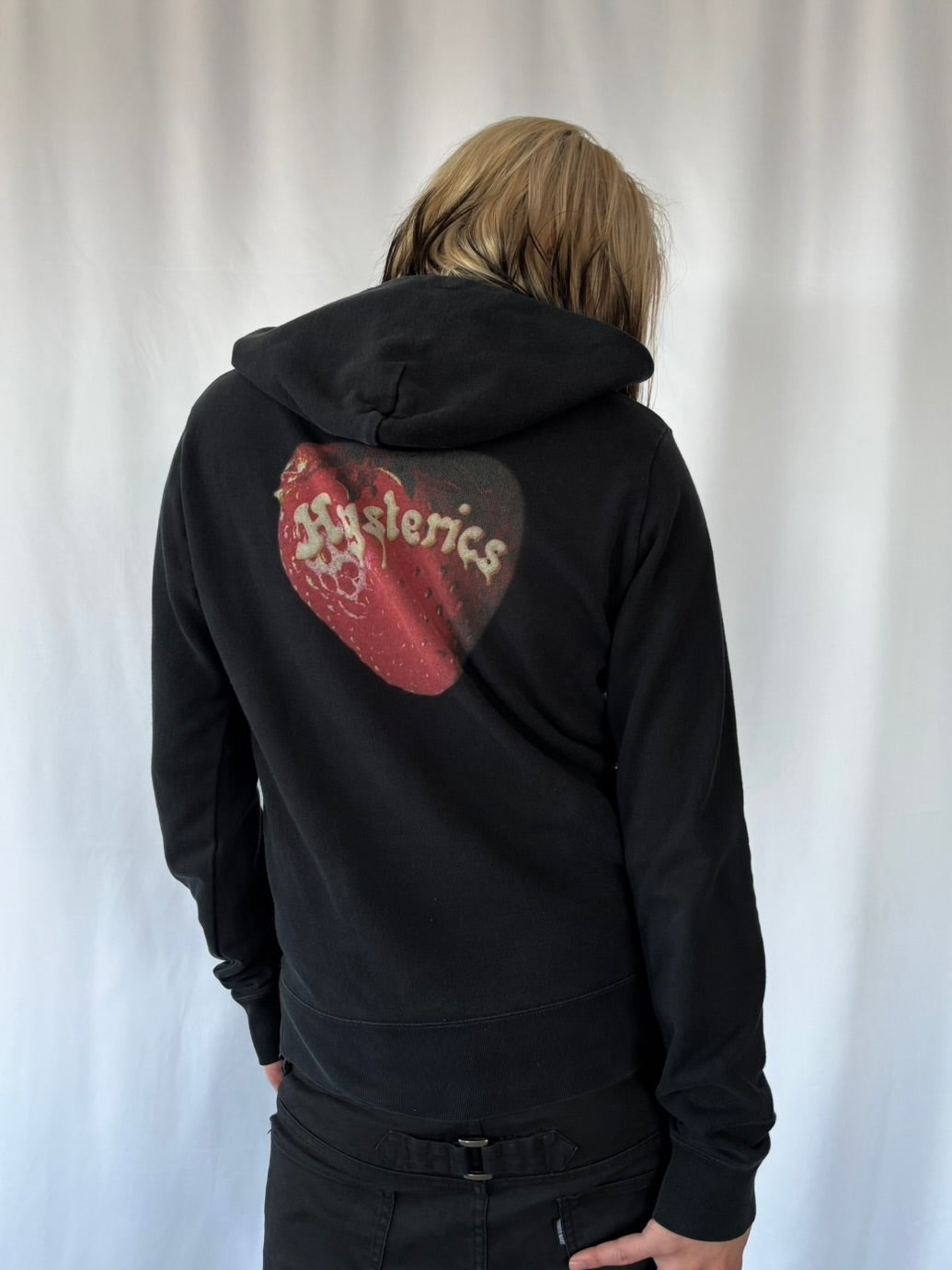 HYSTERIC GLAMOUR BLOOD SKULL BERRY HOODIE