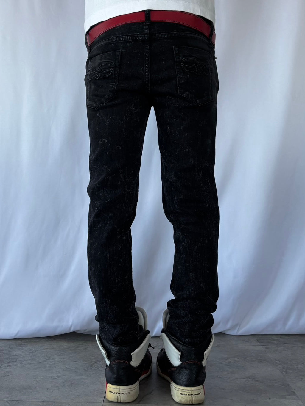 Y-3 OBSIDIAN HIGH-CUT SNEAKERS