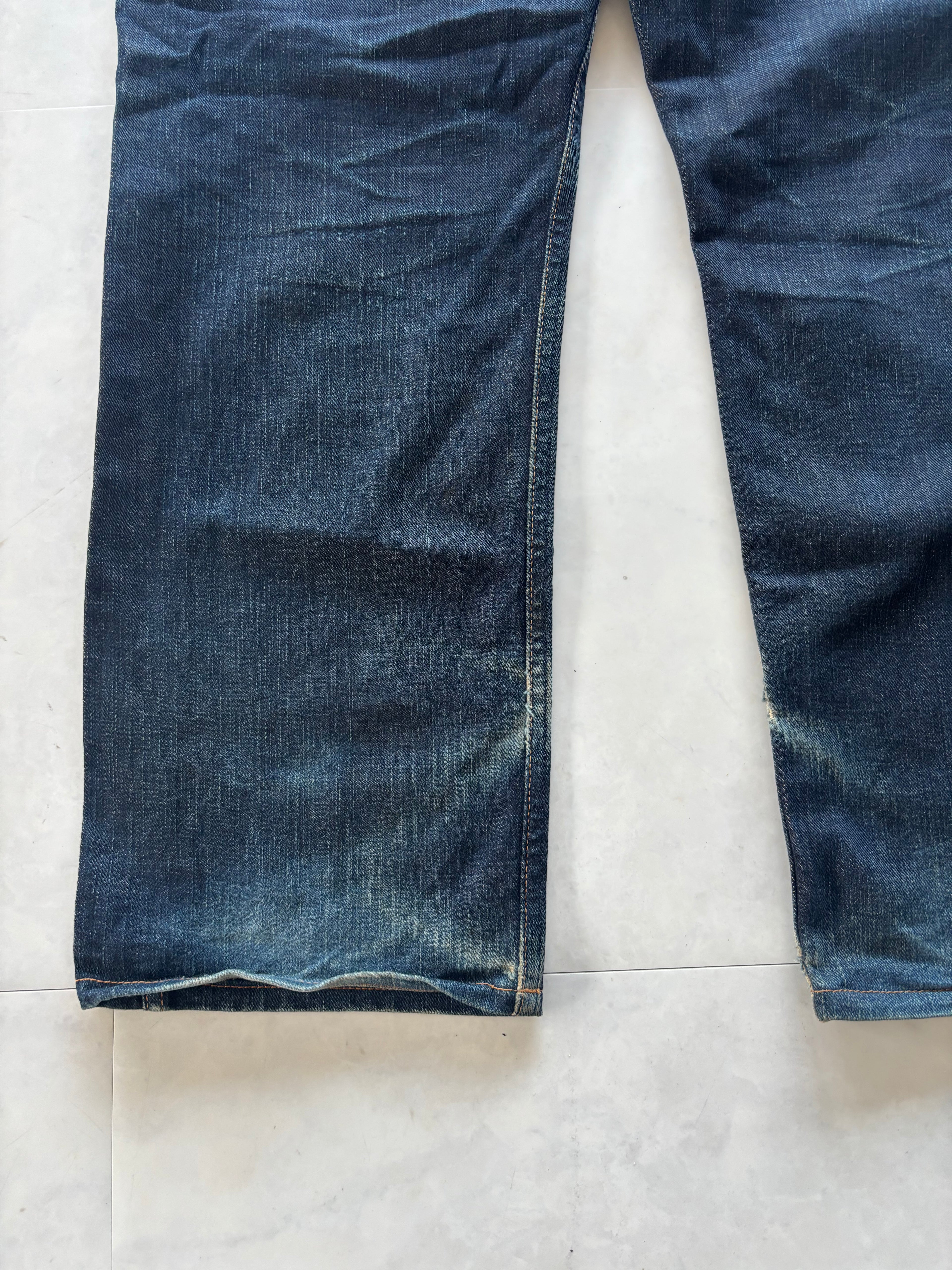 A BATHING APE Ape Head Back Logo Jeans