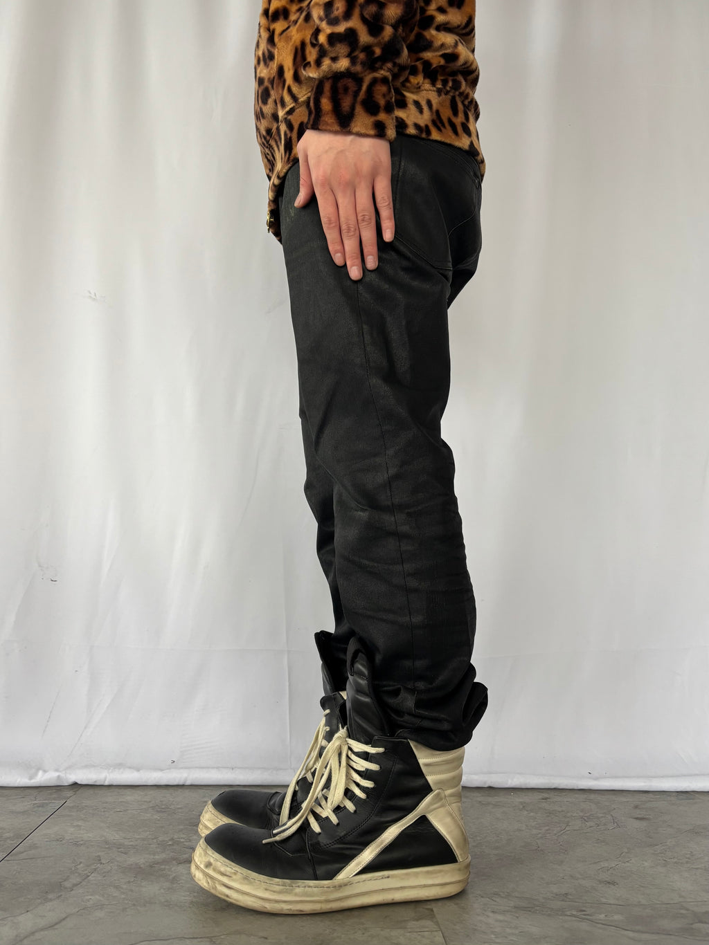 MARC JACOBS Coated Black Denim