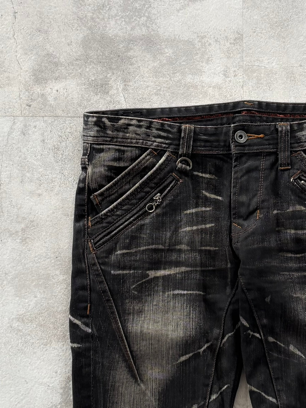 NICOLE CLUB SHADOW SCRATCH DENIM
