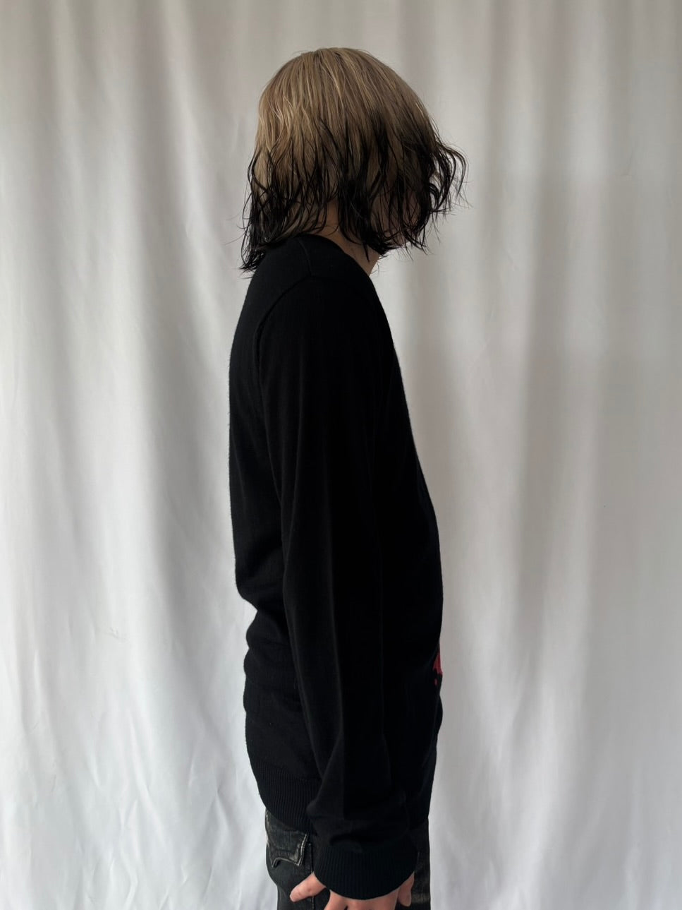 HYSTERIC GLAMOUR Red Girl Graphic Knit