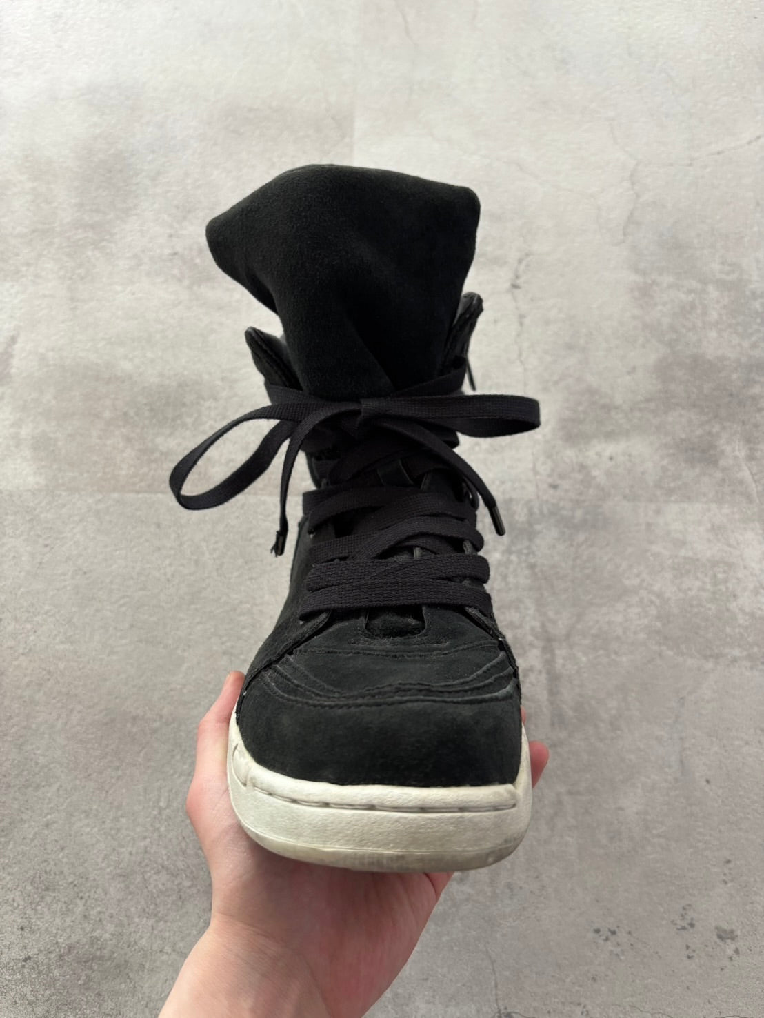 DIET BUTCHER SHADOW ZIP HIGH-CUT SNEAKERS