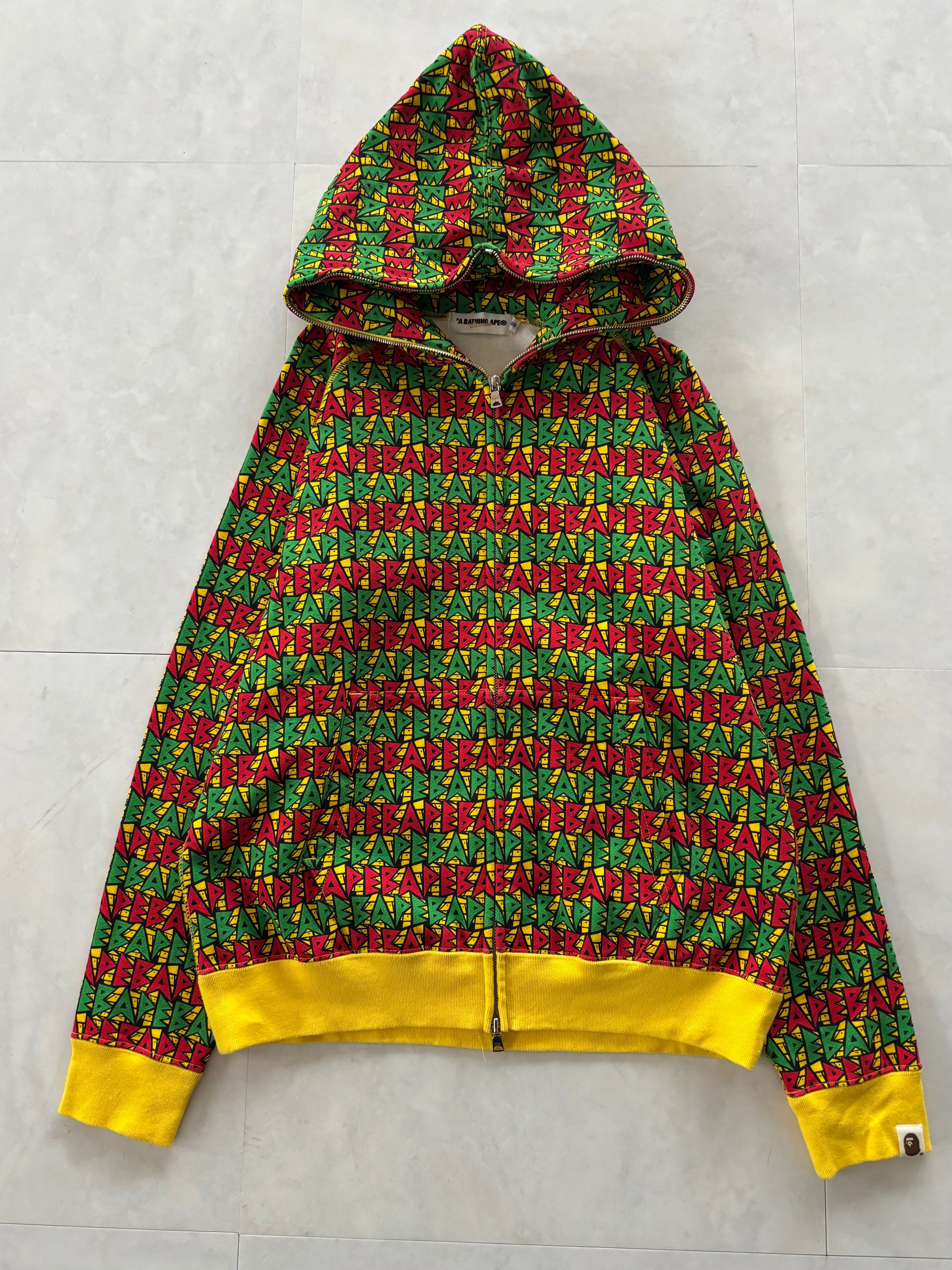 A BATHING APE® “Color Madness All-Over Zip Hoodie
