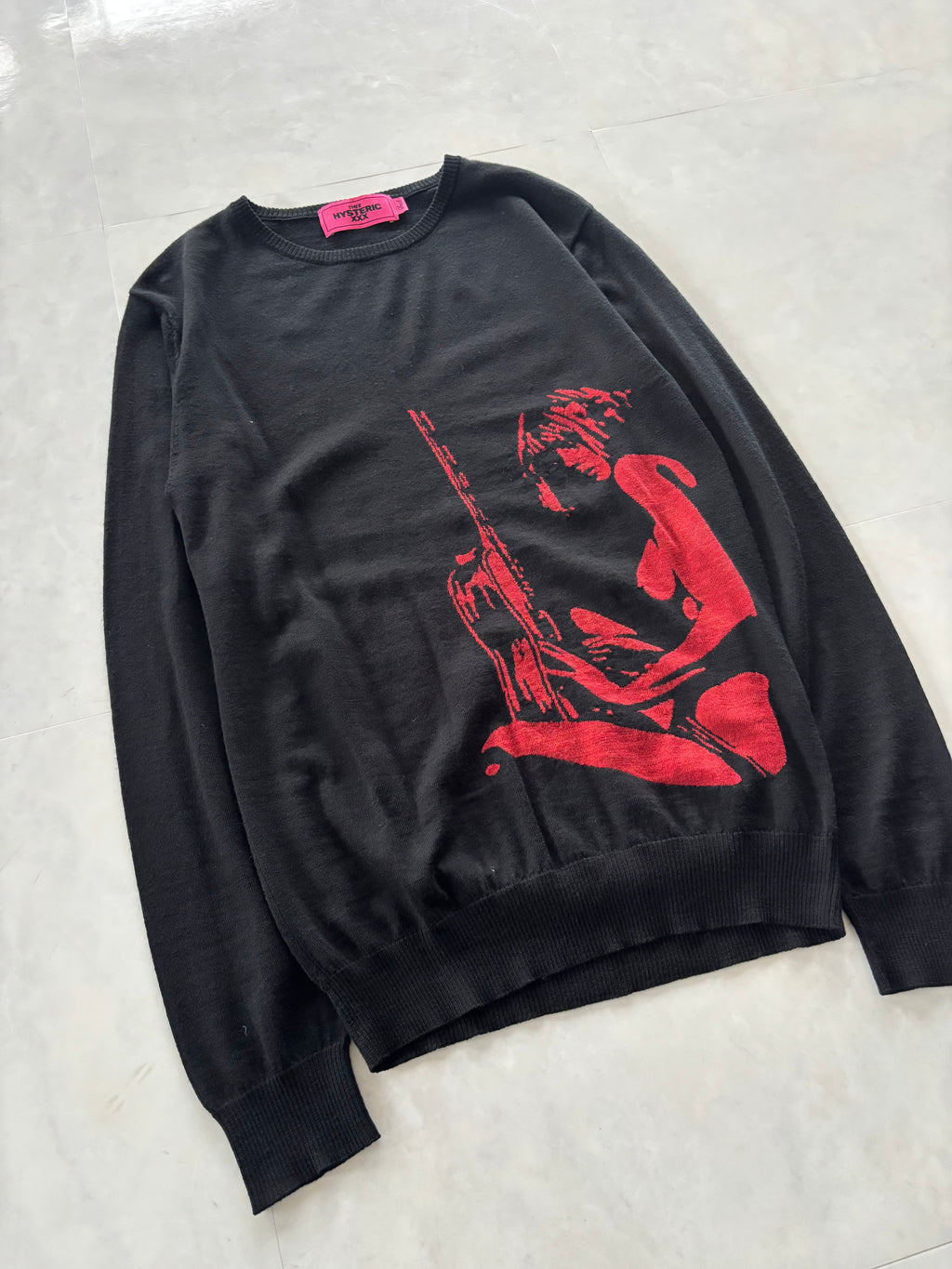 HYSTERIC GLAMOUR Red Girl Graphic Knit