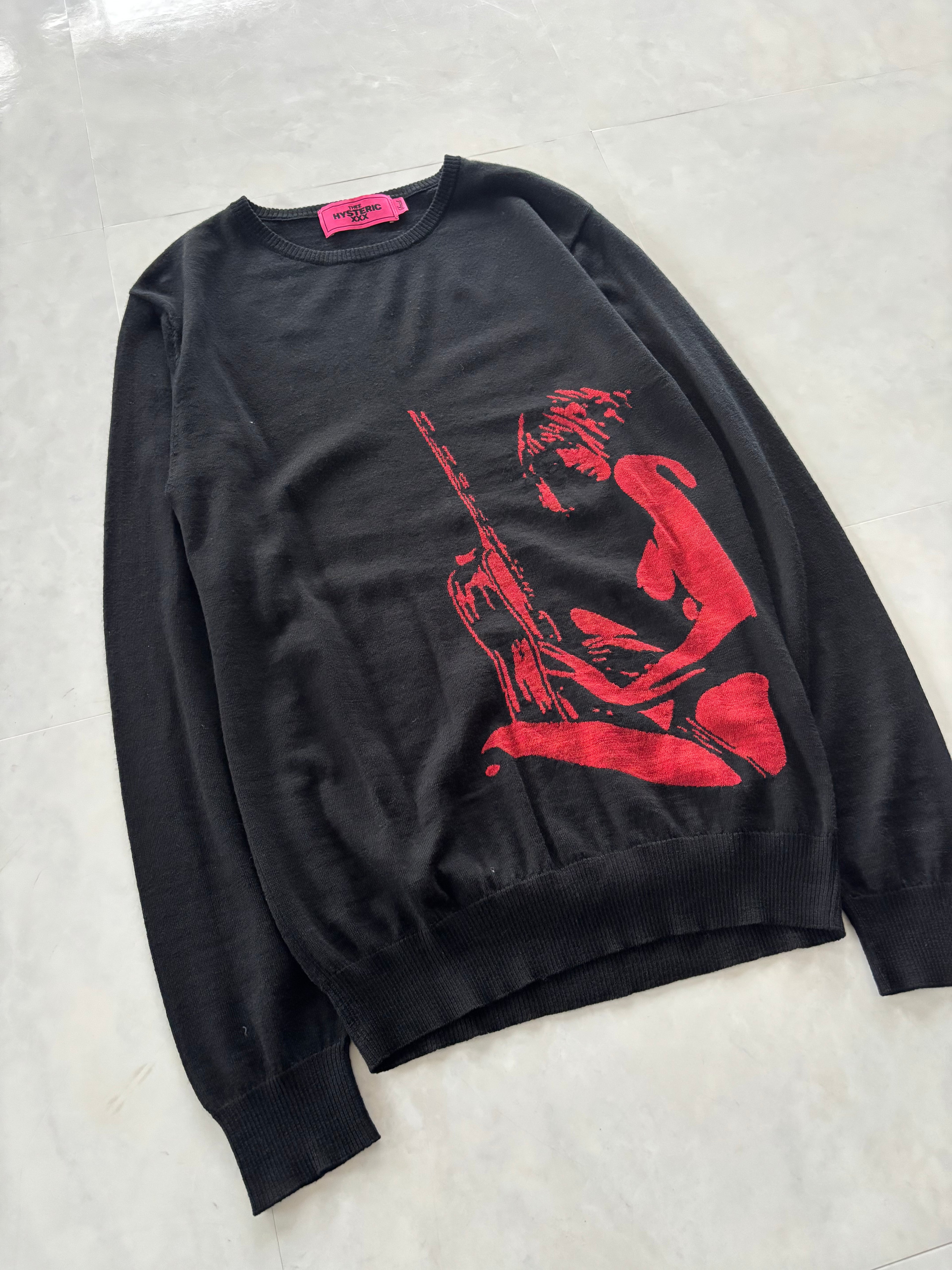 HYSTERIC GLAMOUR Red Girl Graphic Knit