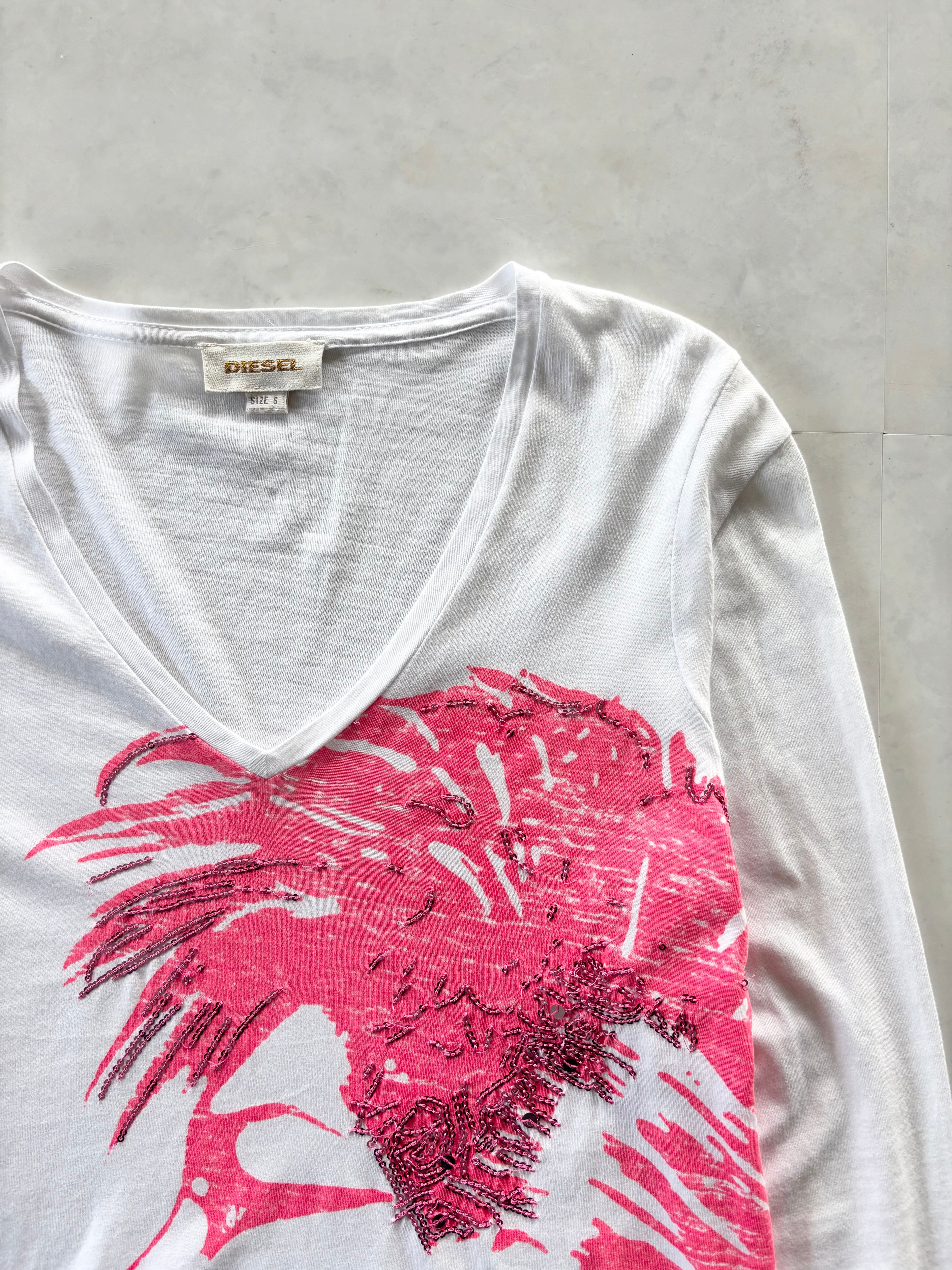 DIESEL Glitz Punk Portrait Long Sleeve