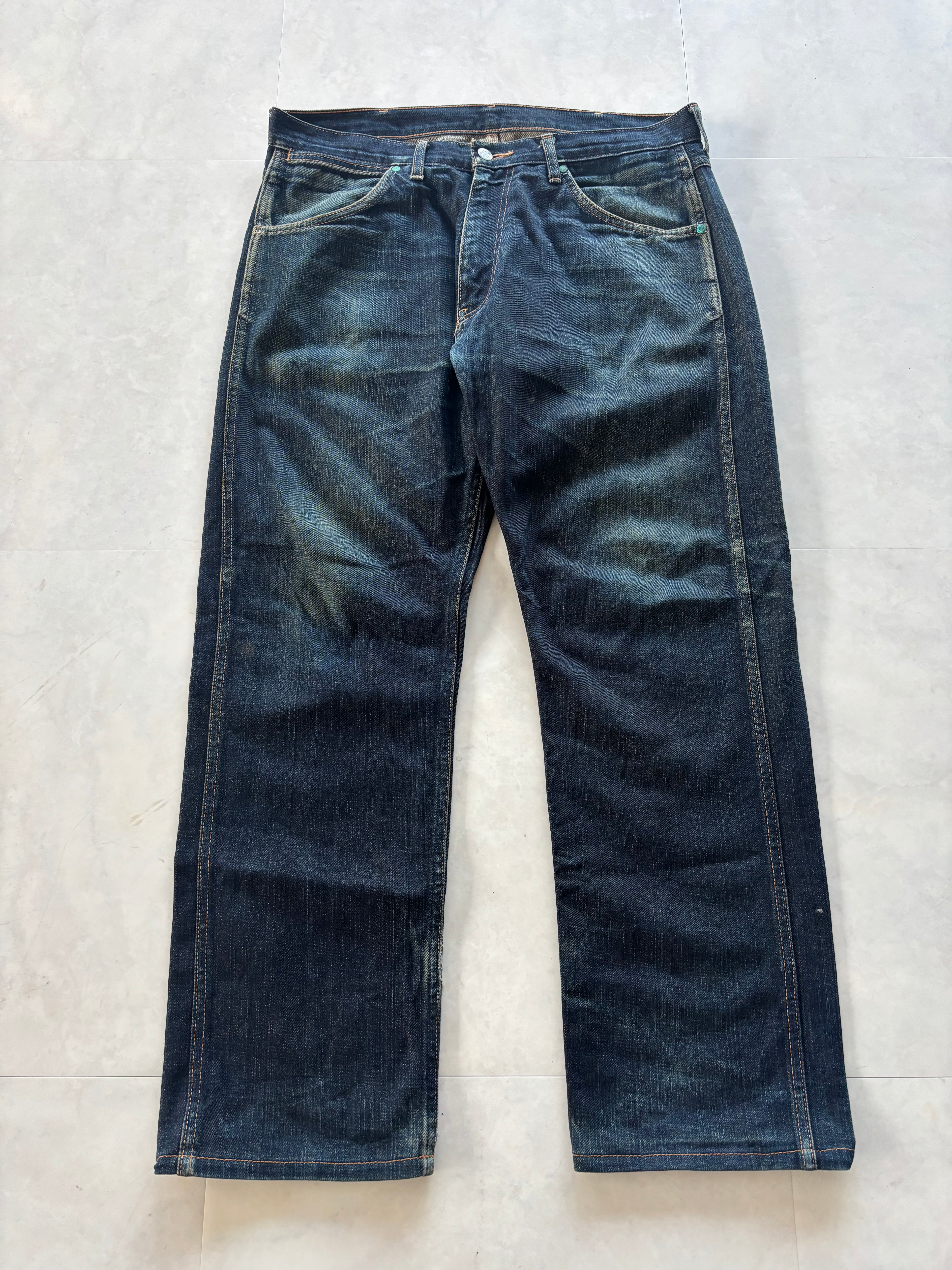 A BATHING APE Ape Head Back Logo Jeans