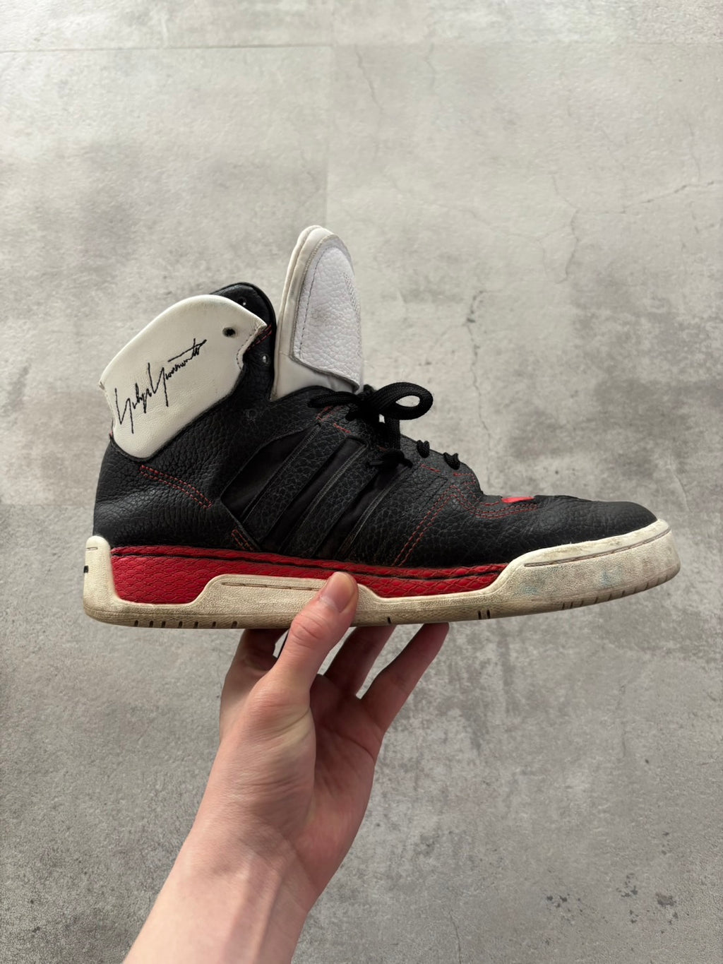 Y-3 OBSIDIAN HIGH-CUT SNEAKERS