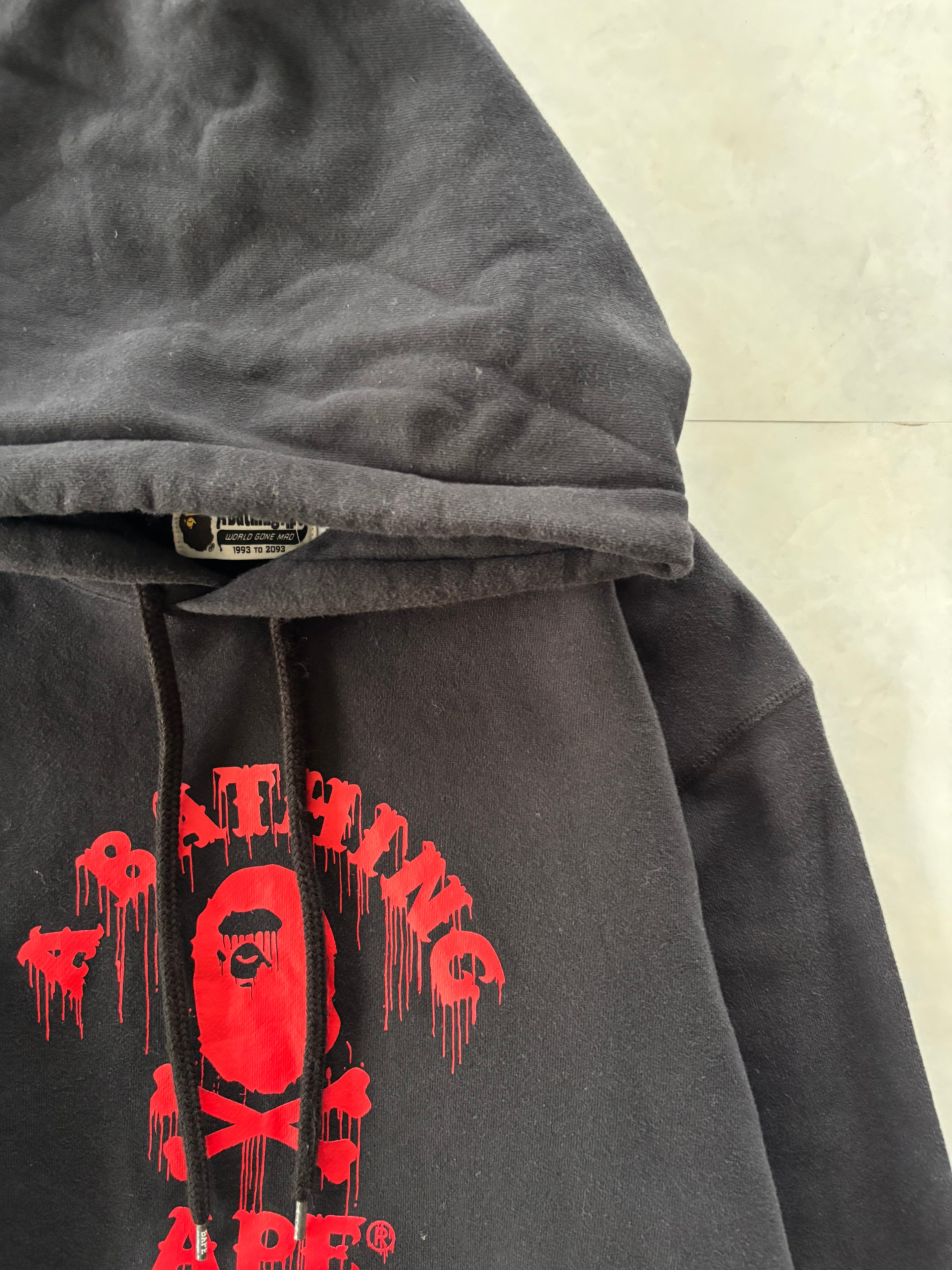 A BATHING APE® Bloody Skull Logo Hoodie