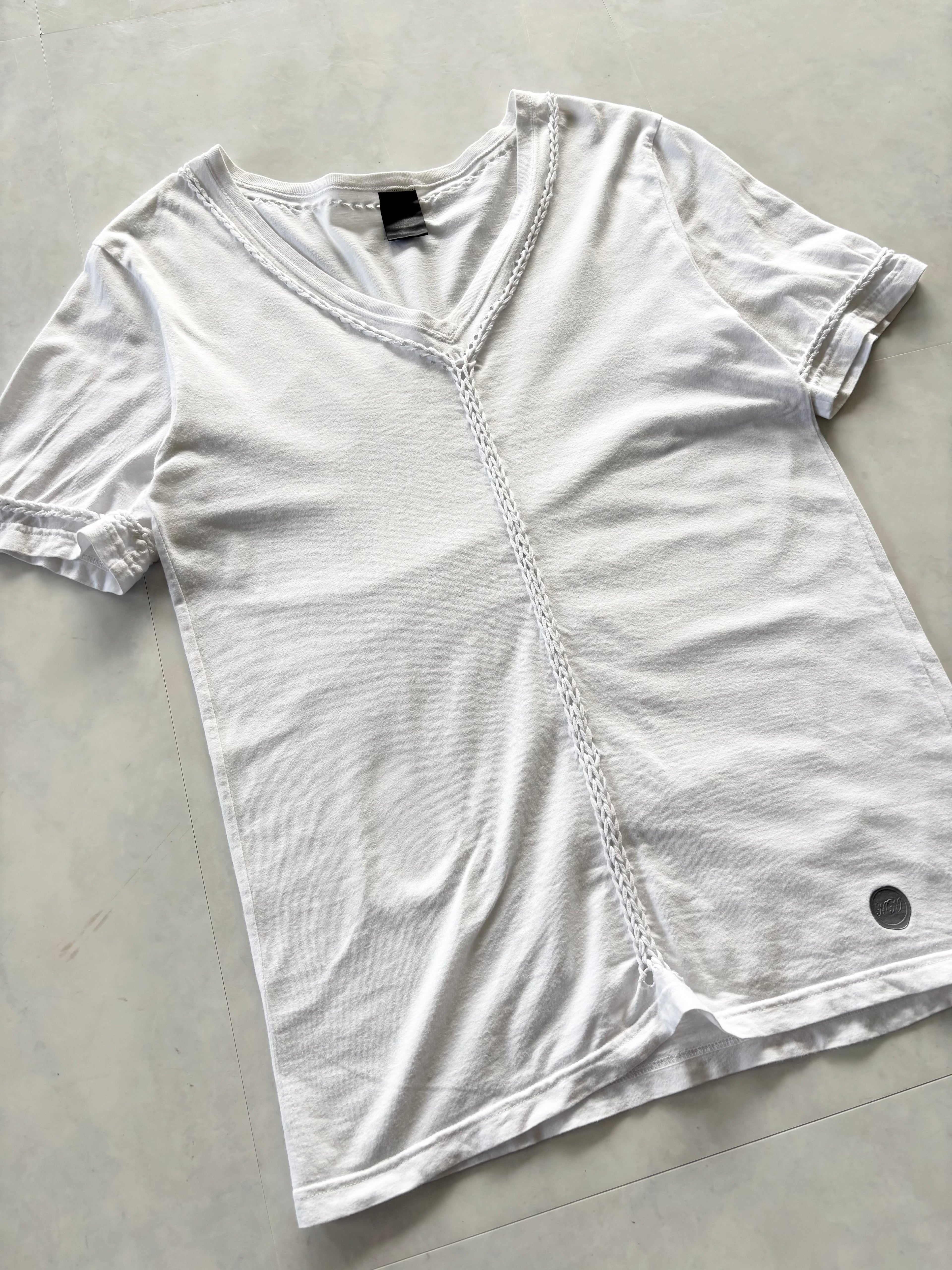 NUMBER (N)INE Knit Stitch V-Neck Tee