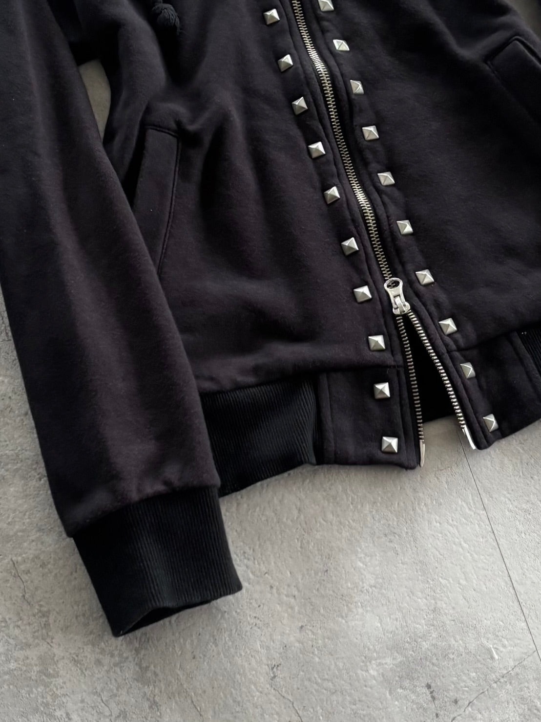 WORLD WIDE LOVE Full Stud Zip Hoodie