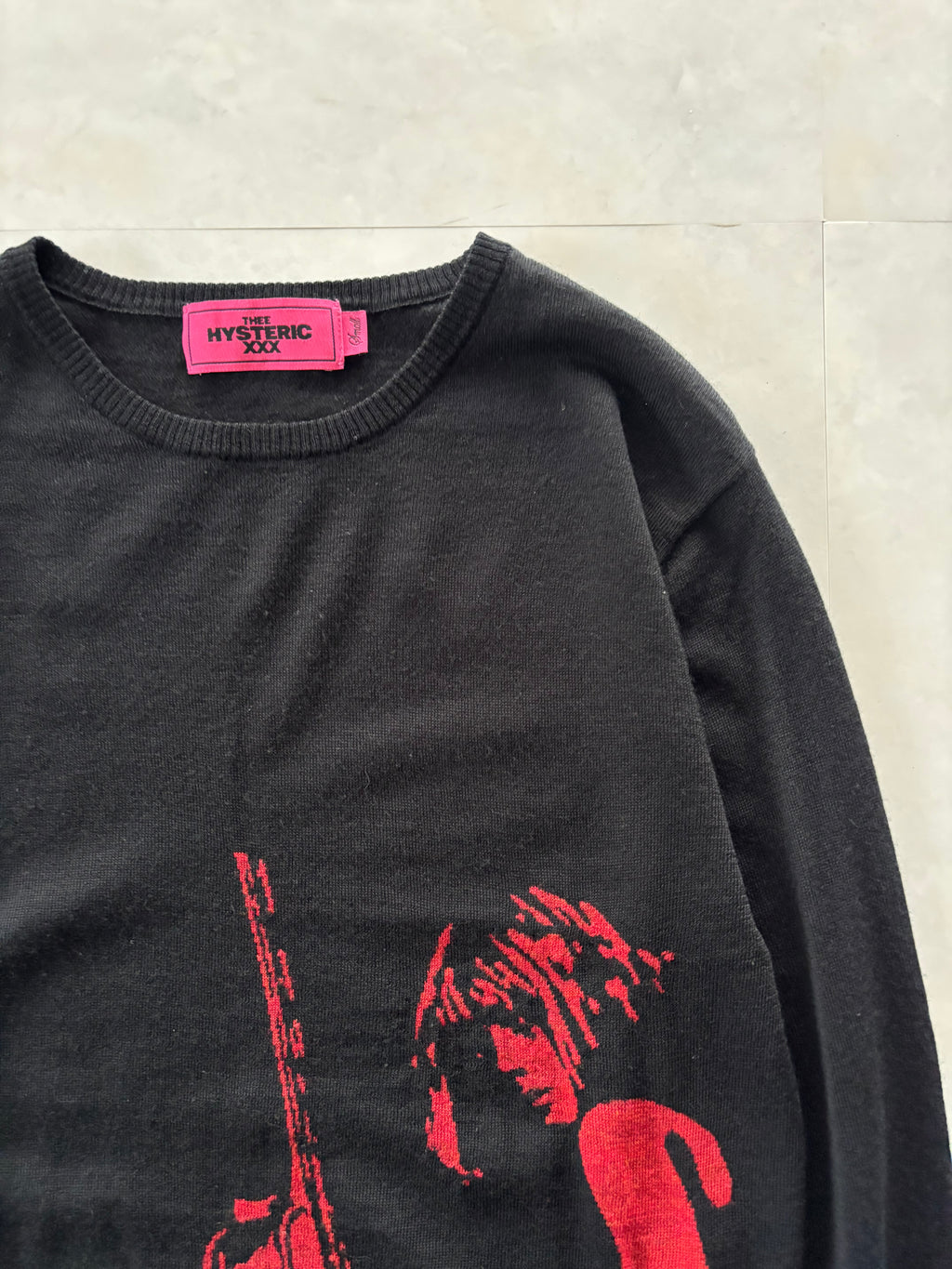 HYSTERIC GLAMOUR Red Girl Graphic Knit
