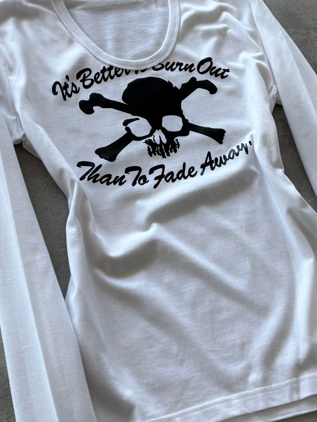 BUFFALO BOBS FADE AWAY SKULL LONG SLEEVE