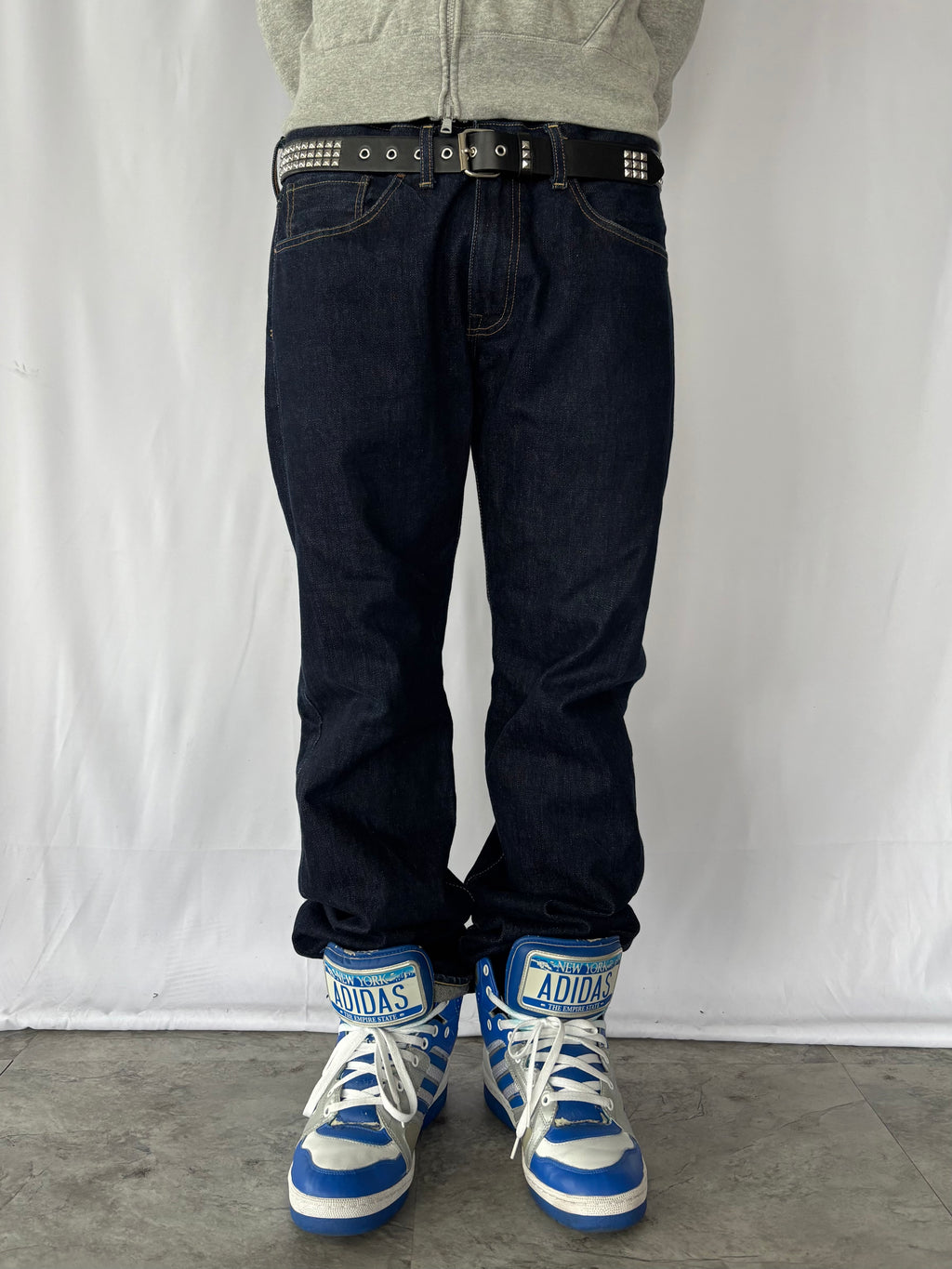 A BATHING APE Gold Star Logo Denim