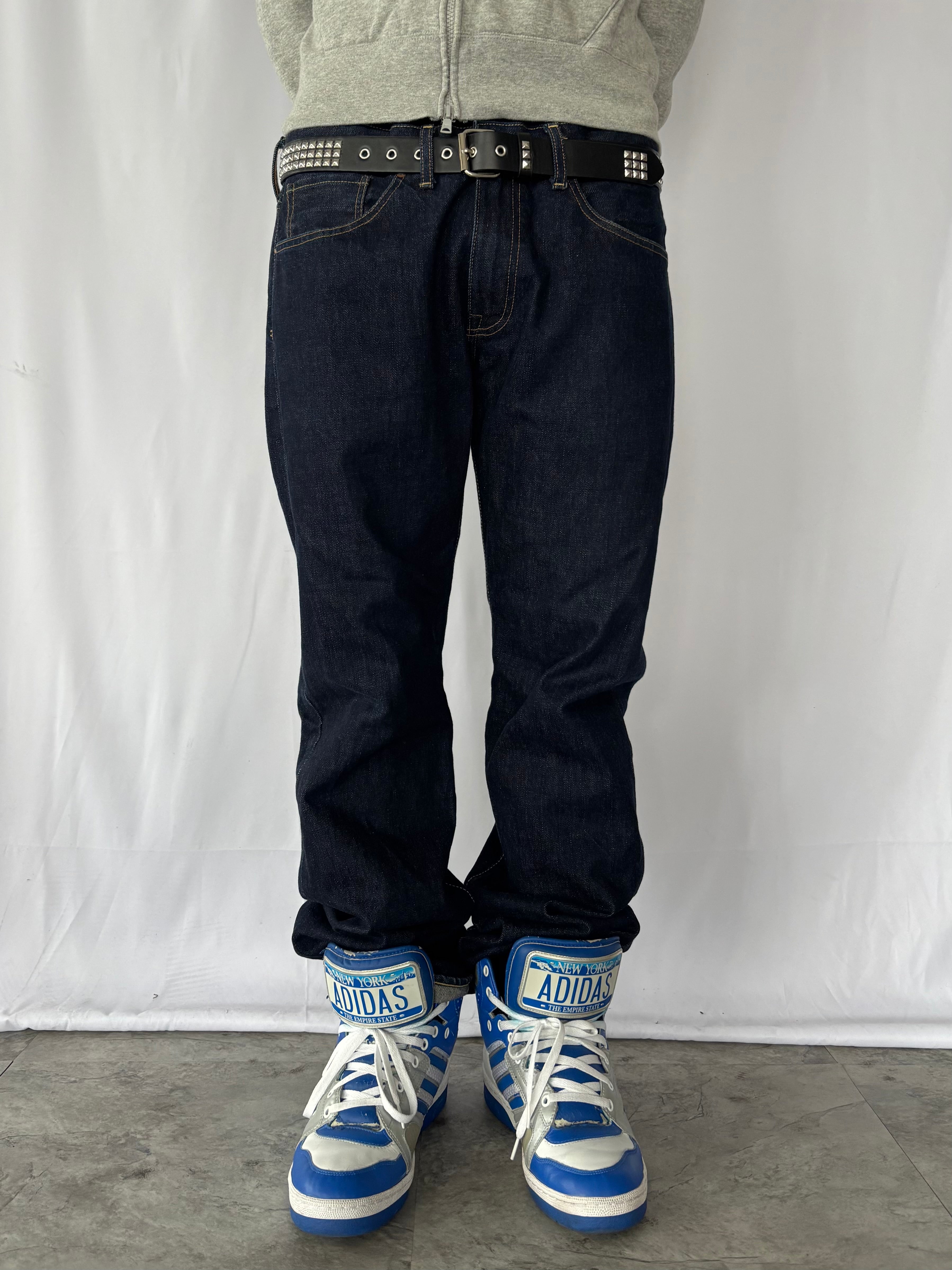 A BATHING APE Gold Star Logo Denim