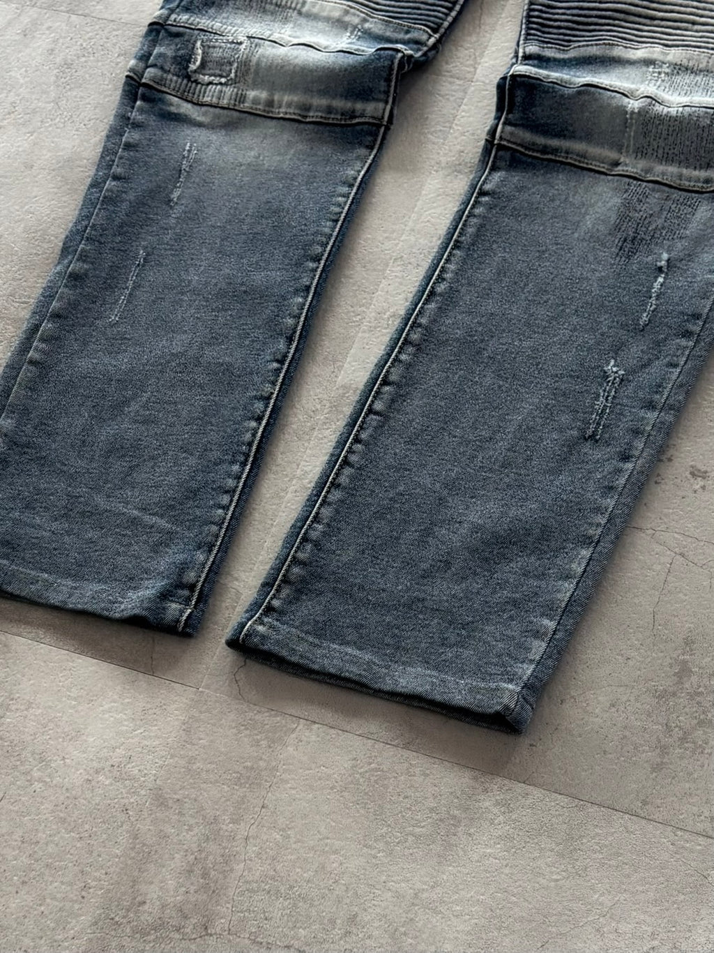 IN THE ATTIC RAVEN BIKER DESTROYED DENIM
