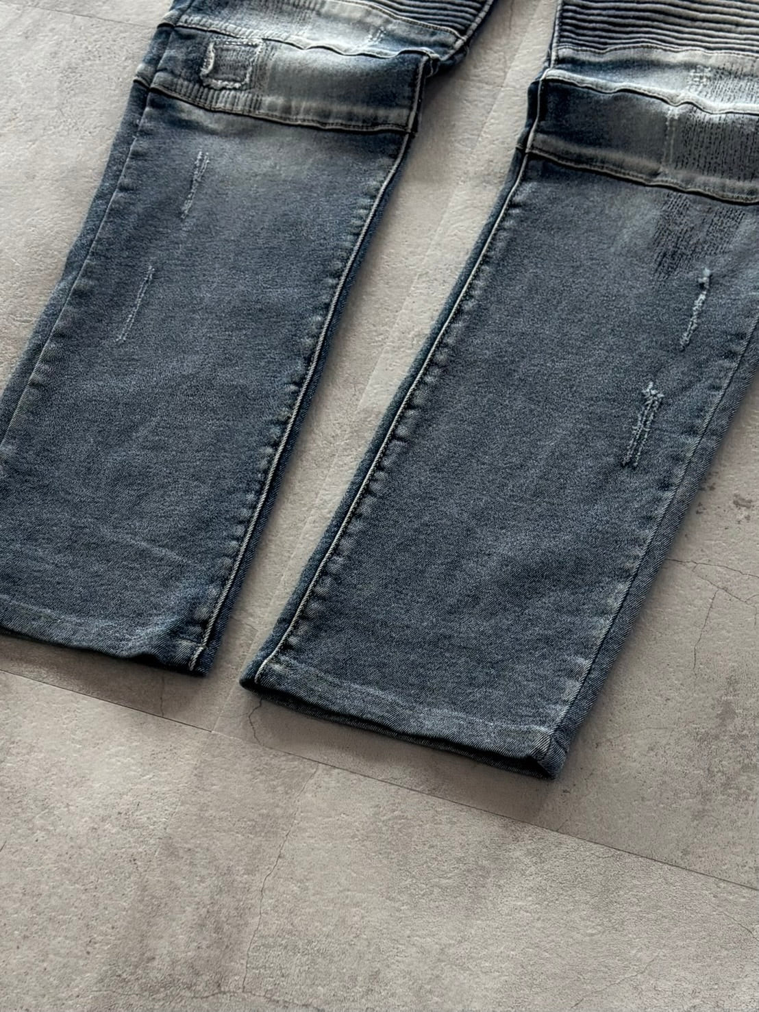 IN THE ATTIC RAVEN BIKER DESTROYED DENIM