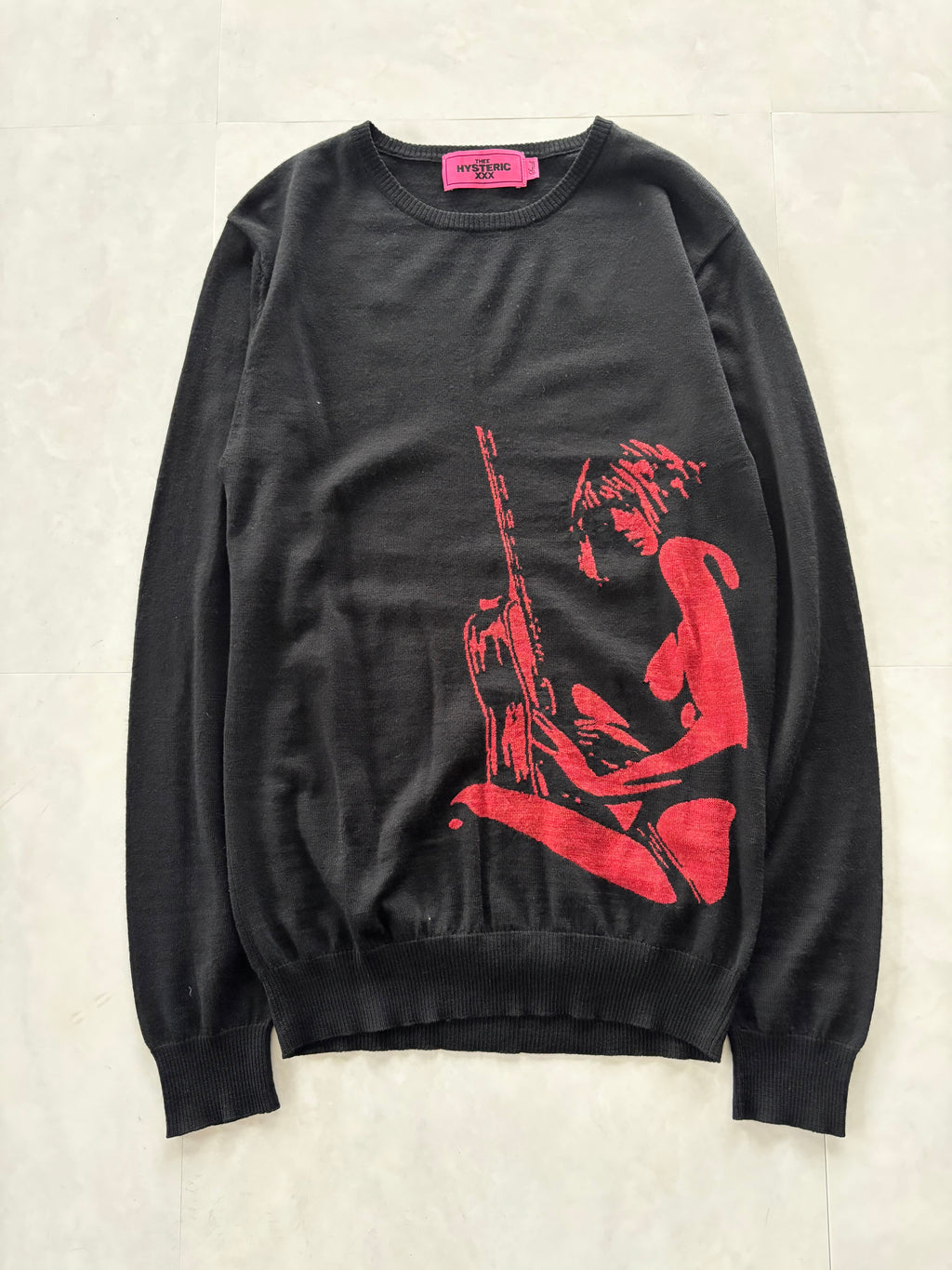 HYSTERIC GLAMOUR Red Girl Graphic Knit