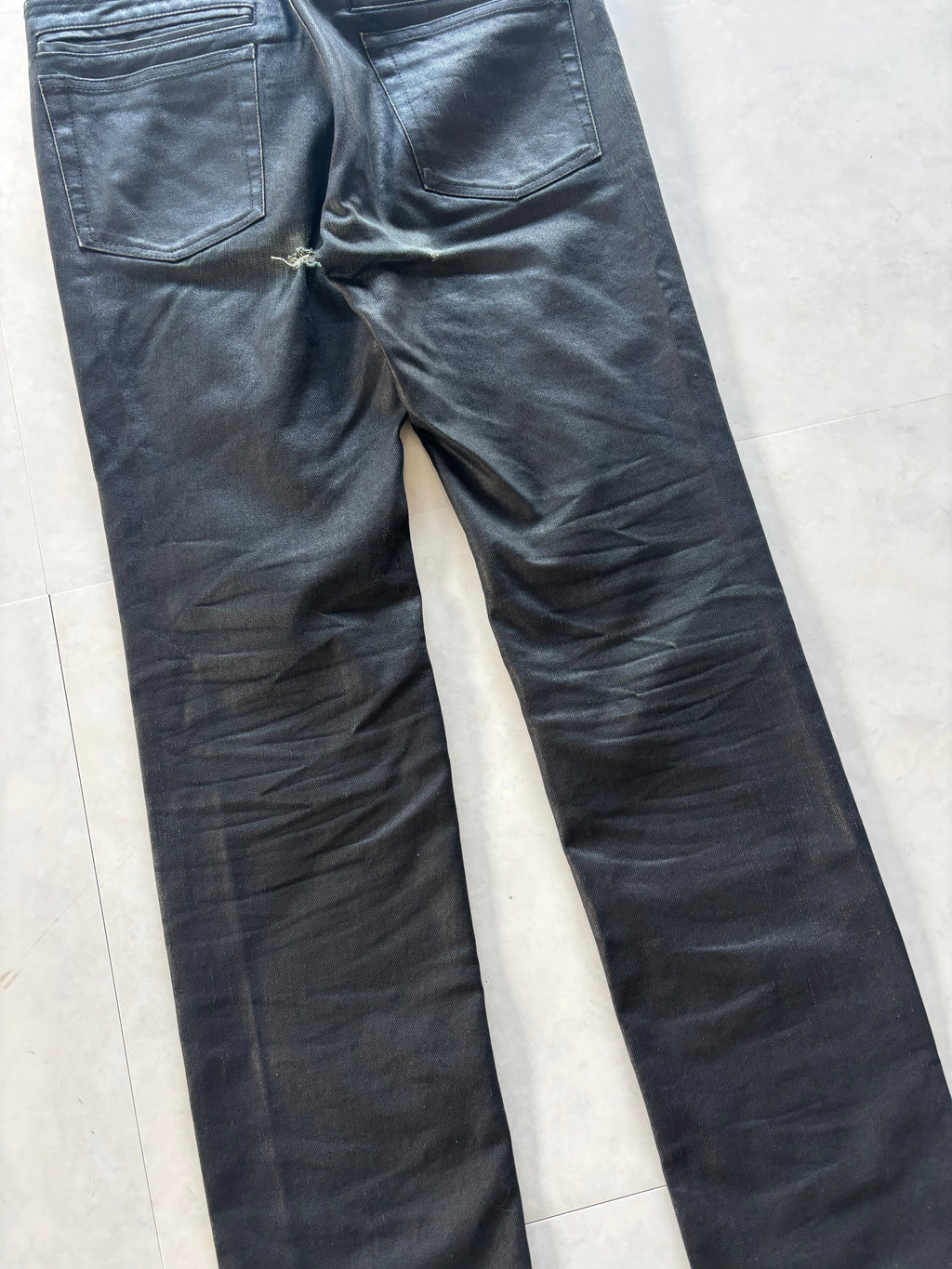 MARC JACOBS Coated Black Denim