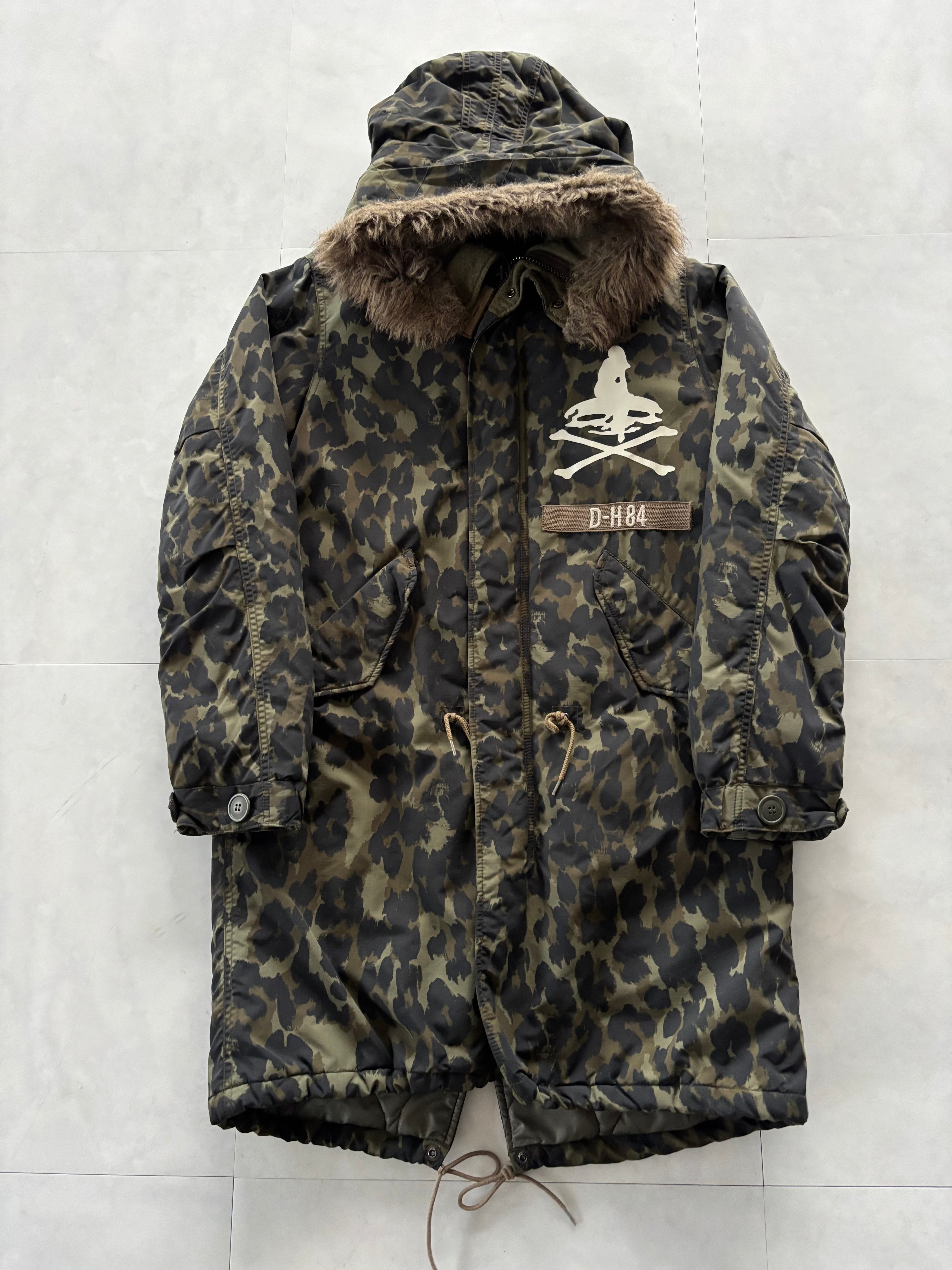 HYSTERIC GLAMOUR Leopard Girl Military Mods Coat