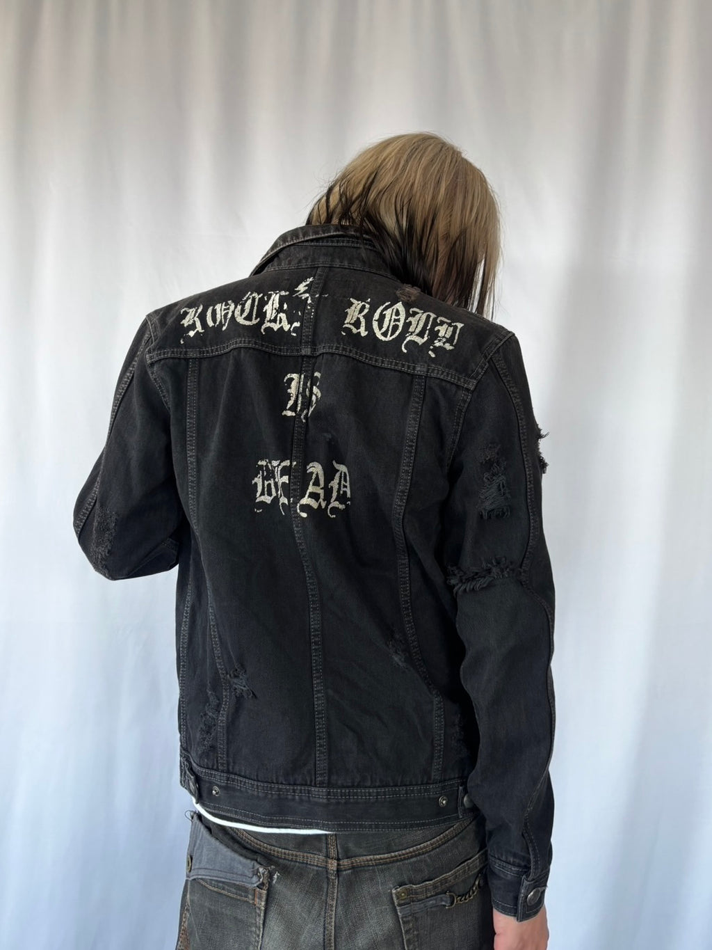 OF THE NEIGE STYLE STYLE DARKSIDE STUDS DENIM JACKET