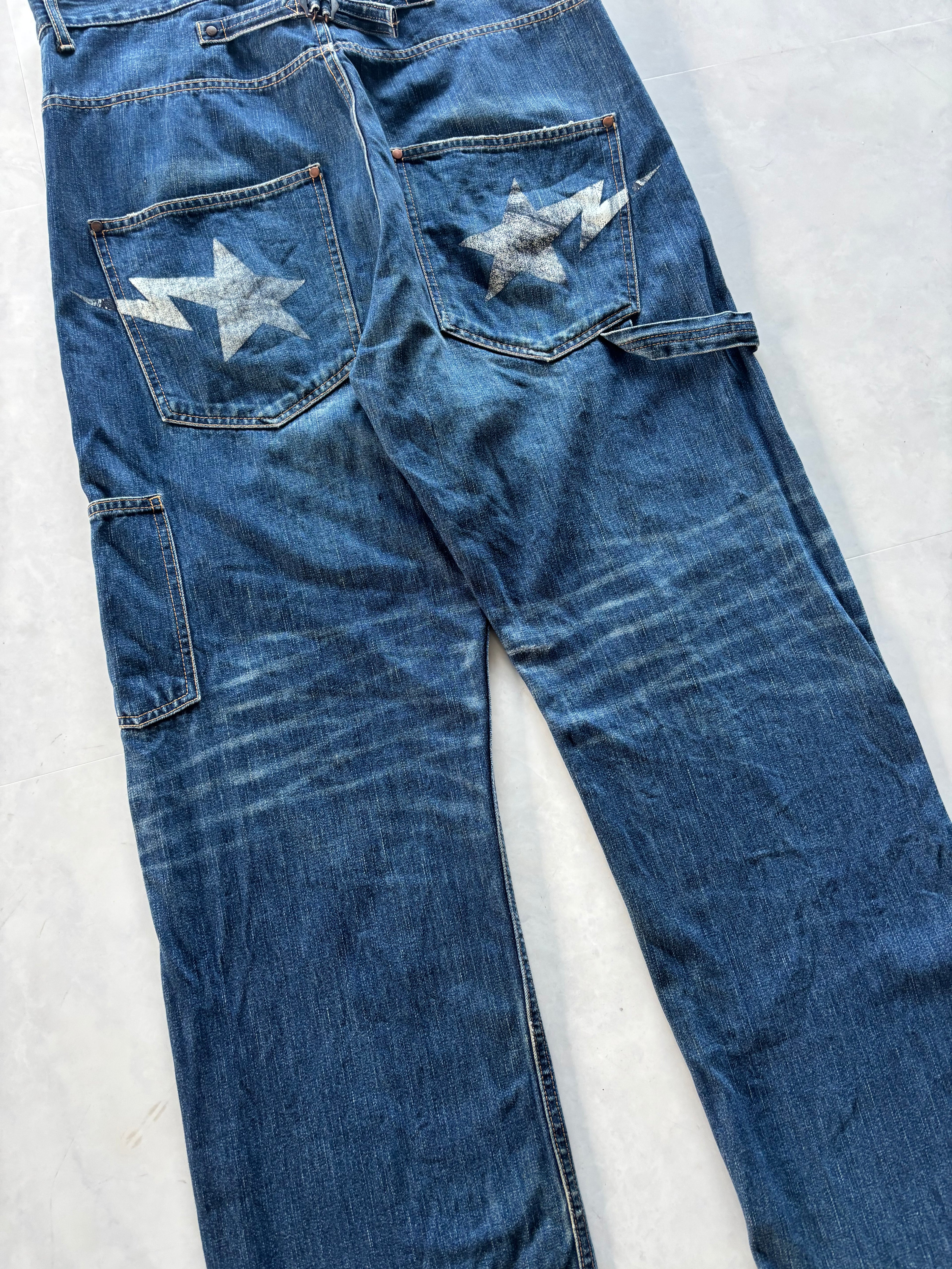 BAPE 2000s Star Painter Denim